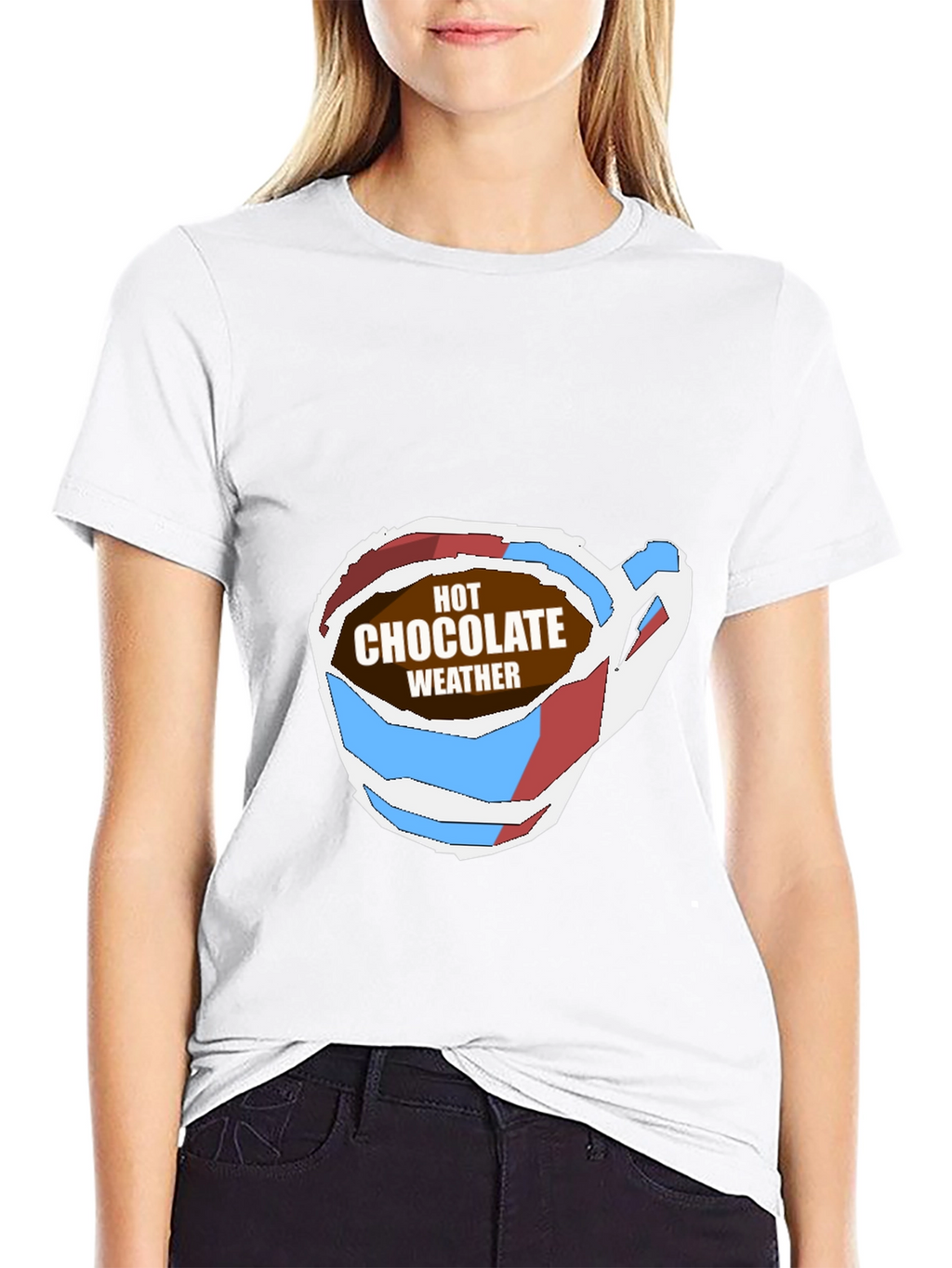 Hot Chocolate Weather Graphic Tee - Soft Black T-Shirt
