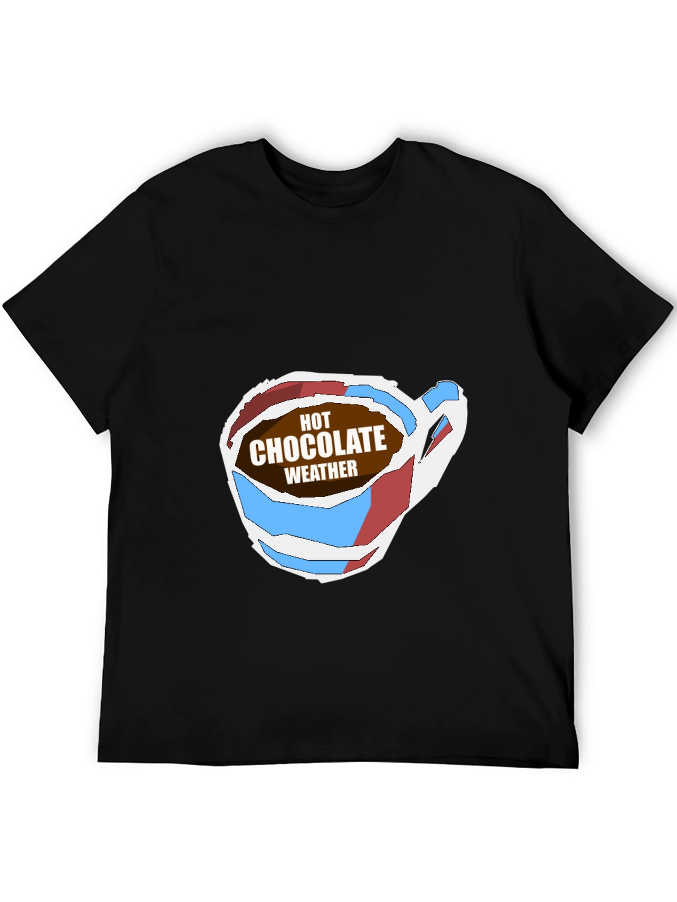 Hot Chocolate Weather Graphic Tee - Soft Black T-Shirt