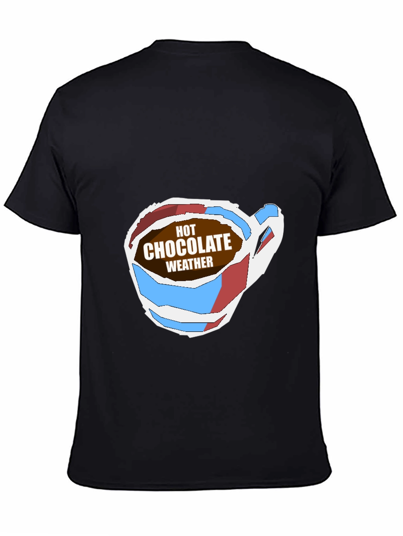 Hot Chocolate Weather Graphic Tee - Soft Black T-Shirt