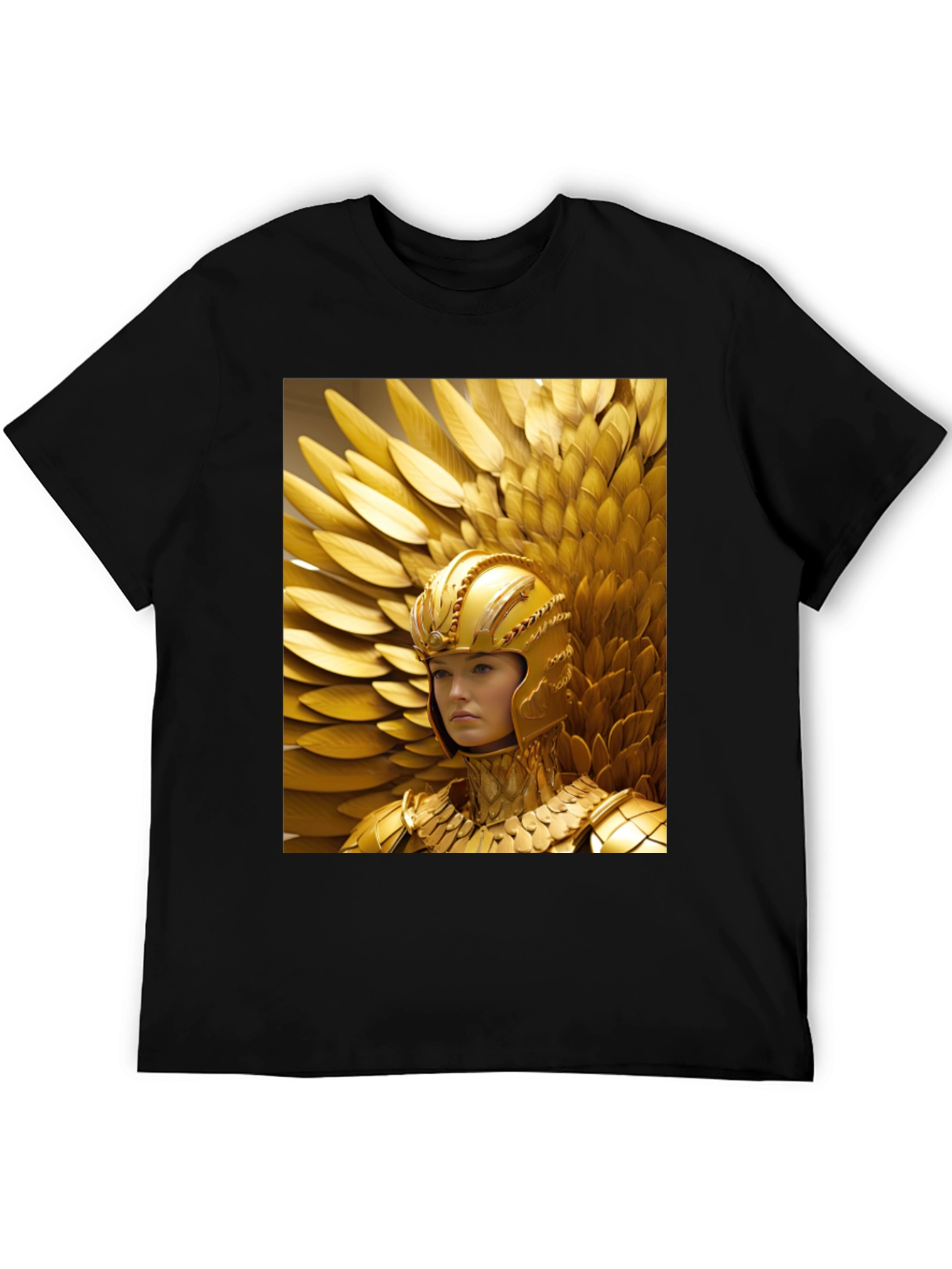 Golden Warrior T-Shirt - Bold Graphic Tee