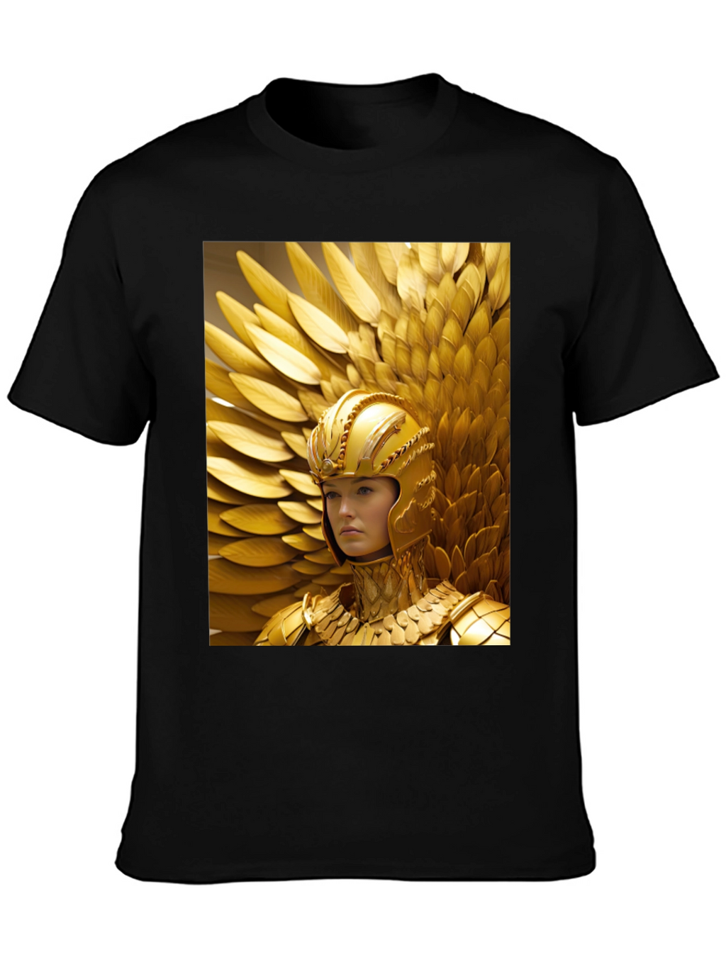 Golden Warrior T-Shirt - Bold Graphic Tee