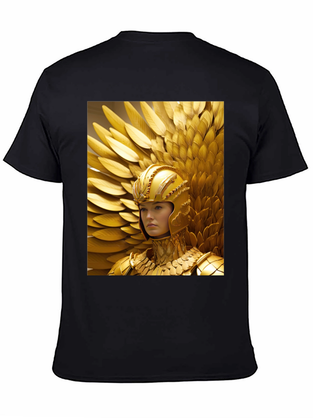 Golden Warrior T-Shirt - Bold Graphic Tee