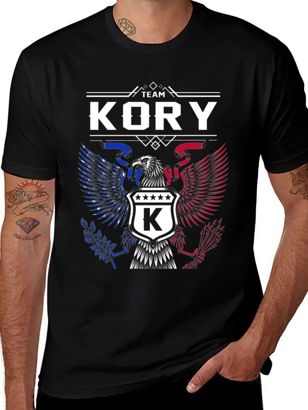 Team Kory Patriotic Eagle Graphic T-Shirt