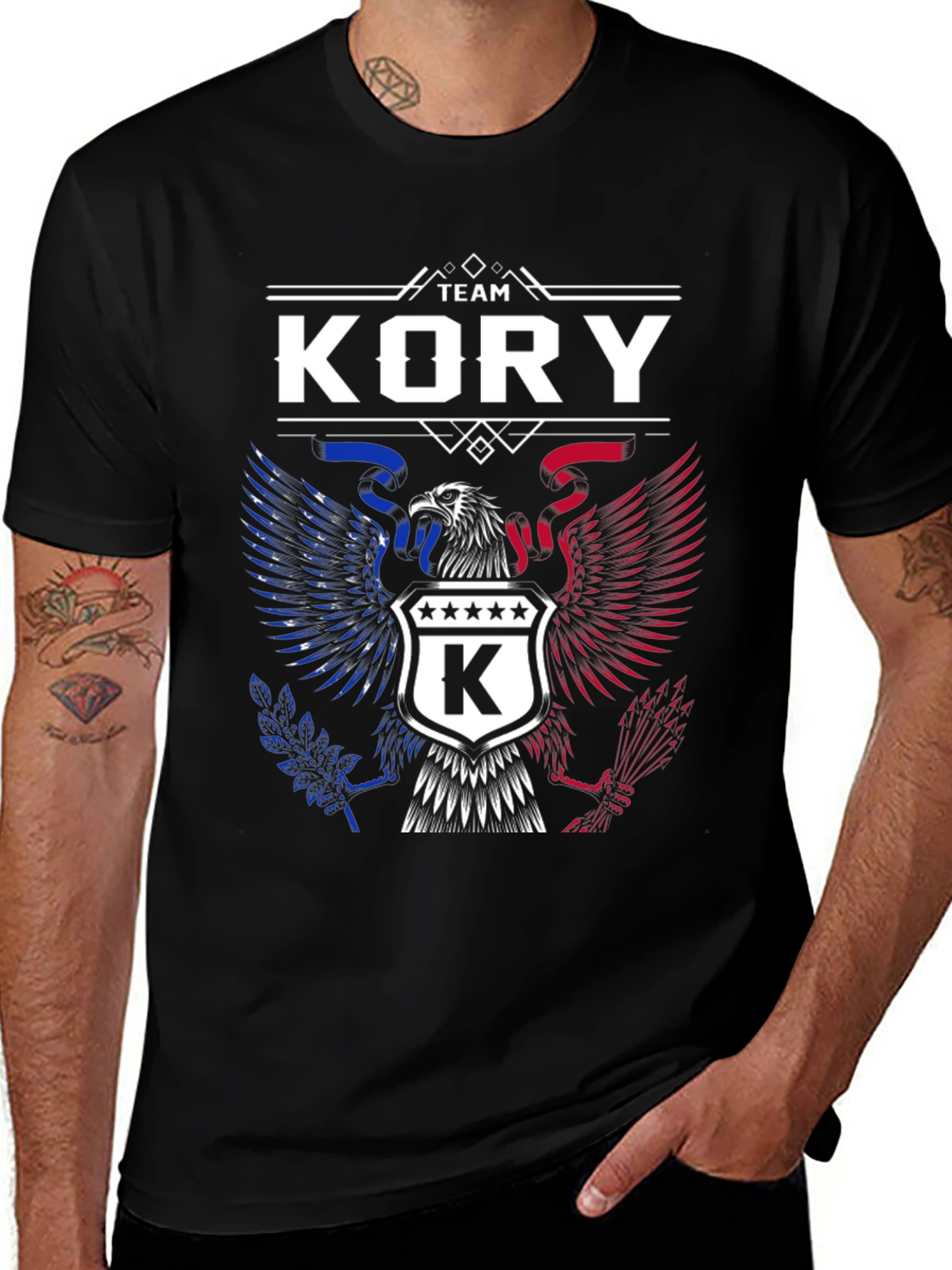 Team Kory Patriotic Eagle Graphic T-Shirt