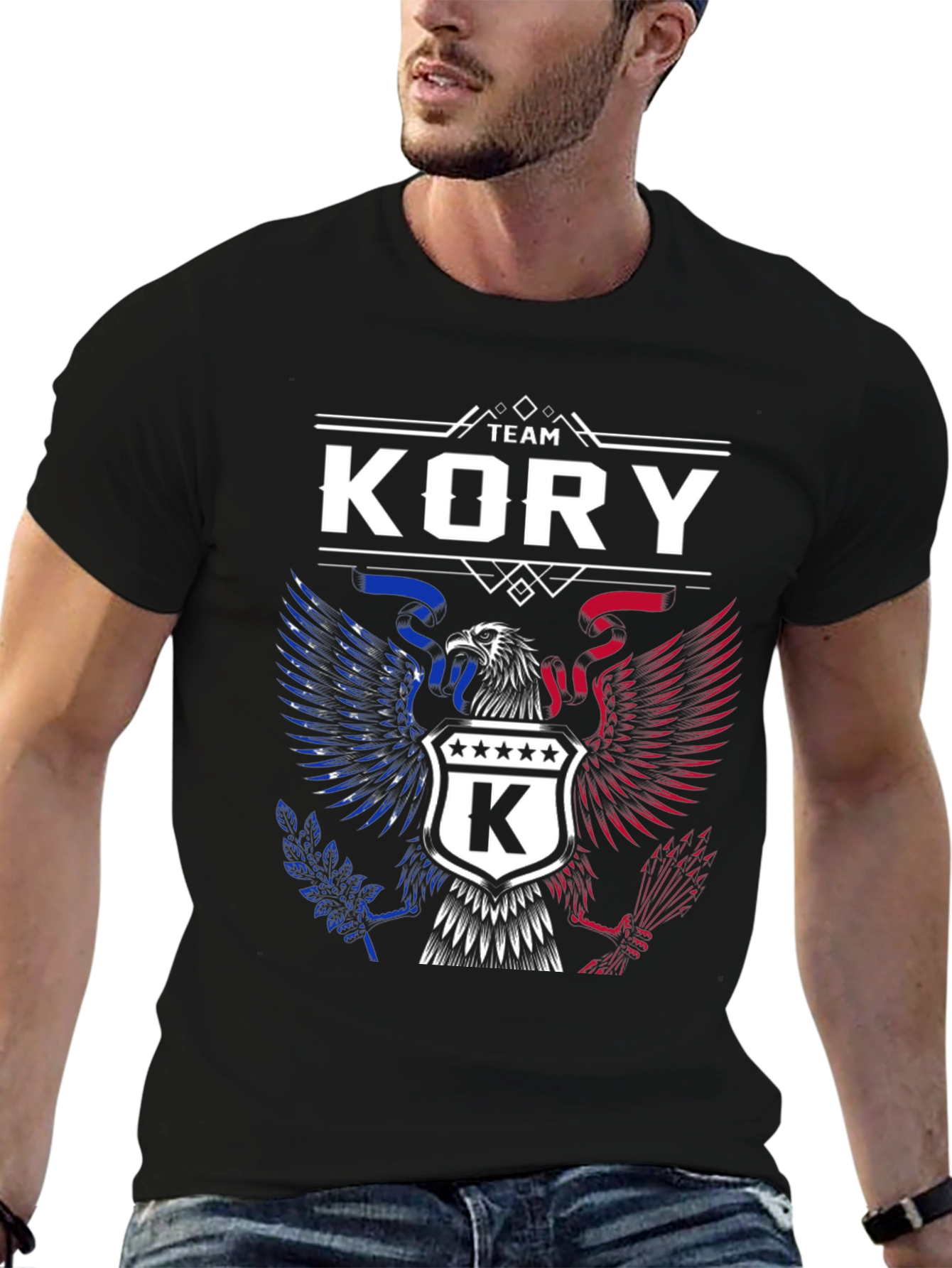 Team Kory Patriotic Eagle Graphic T-Shirt