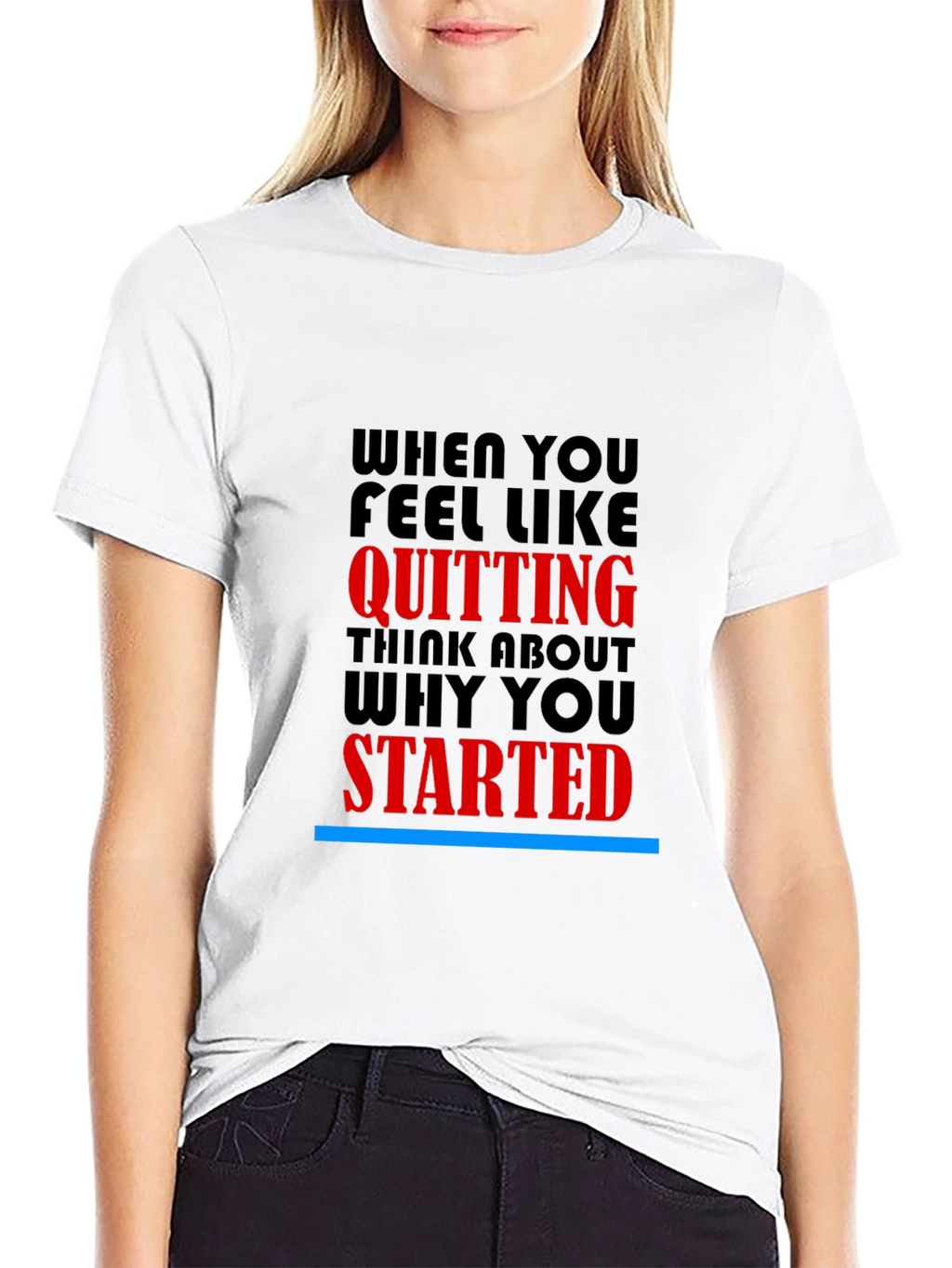 Motivational T-Shirt: Never Quit Inspiration