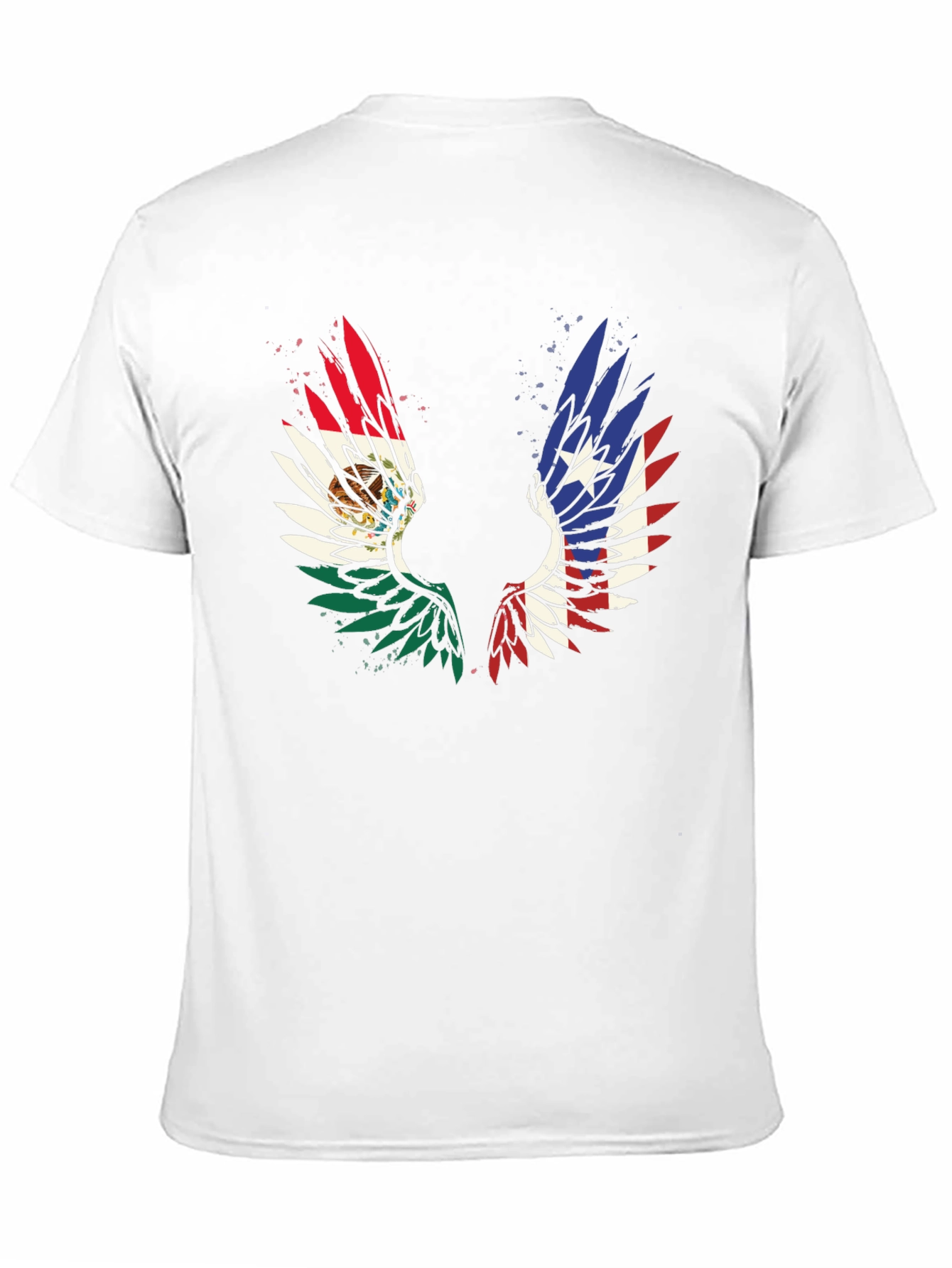 Mexico-Texas Wings Graphic T-Shirt