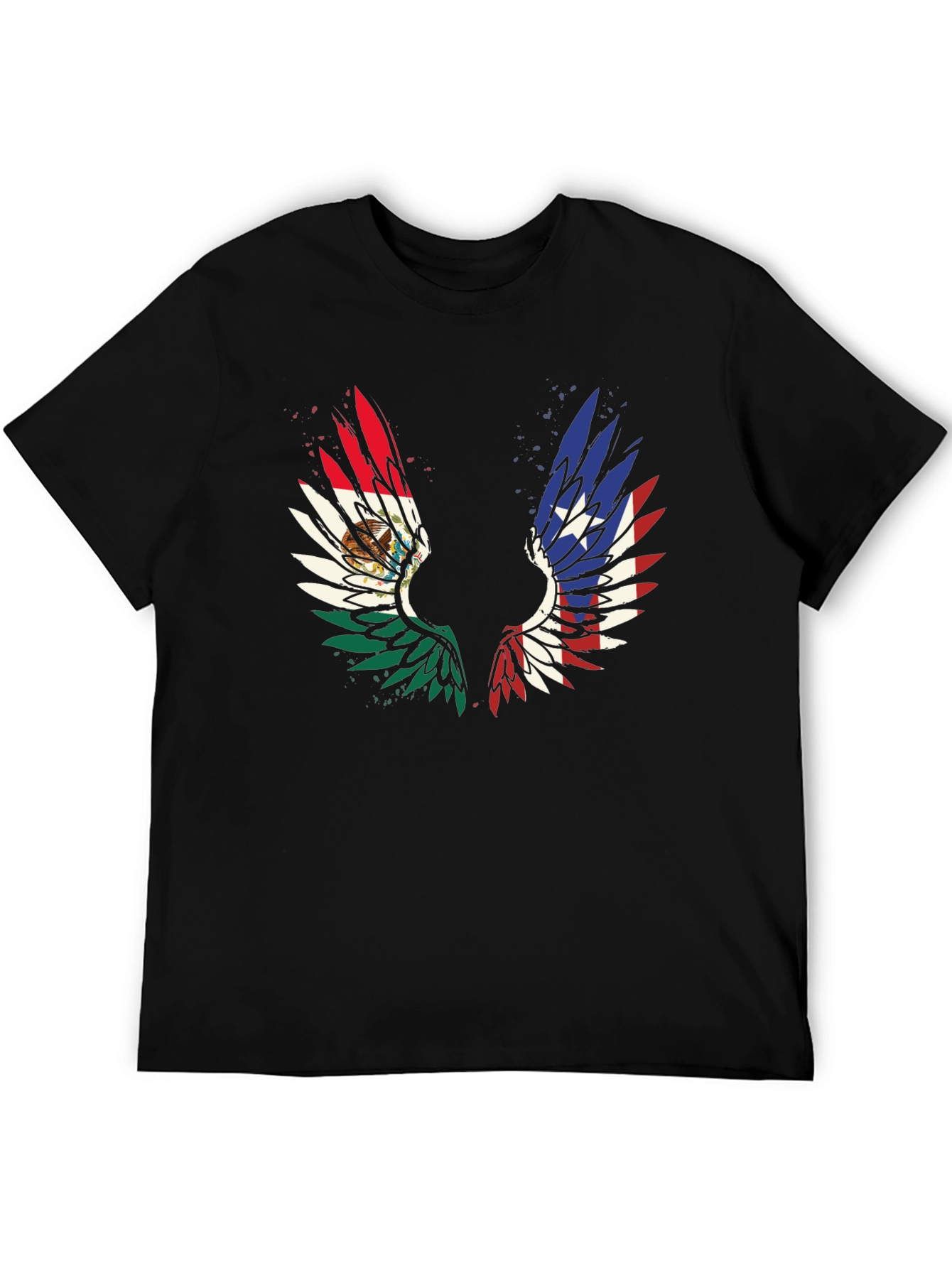 Mexico-Texas Wings Graphic T-Shirt