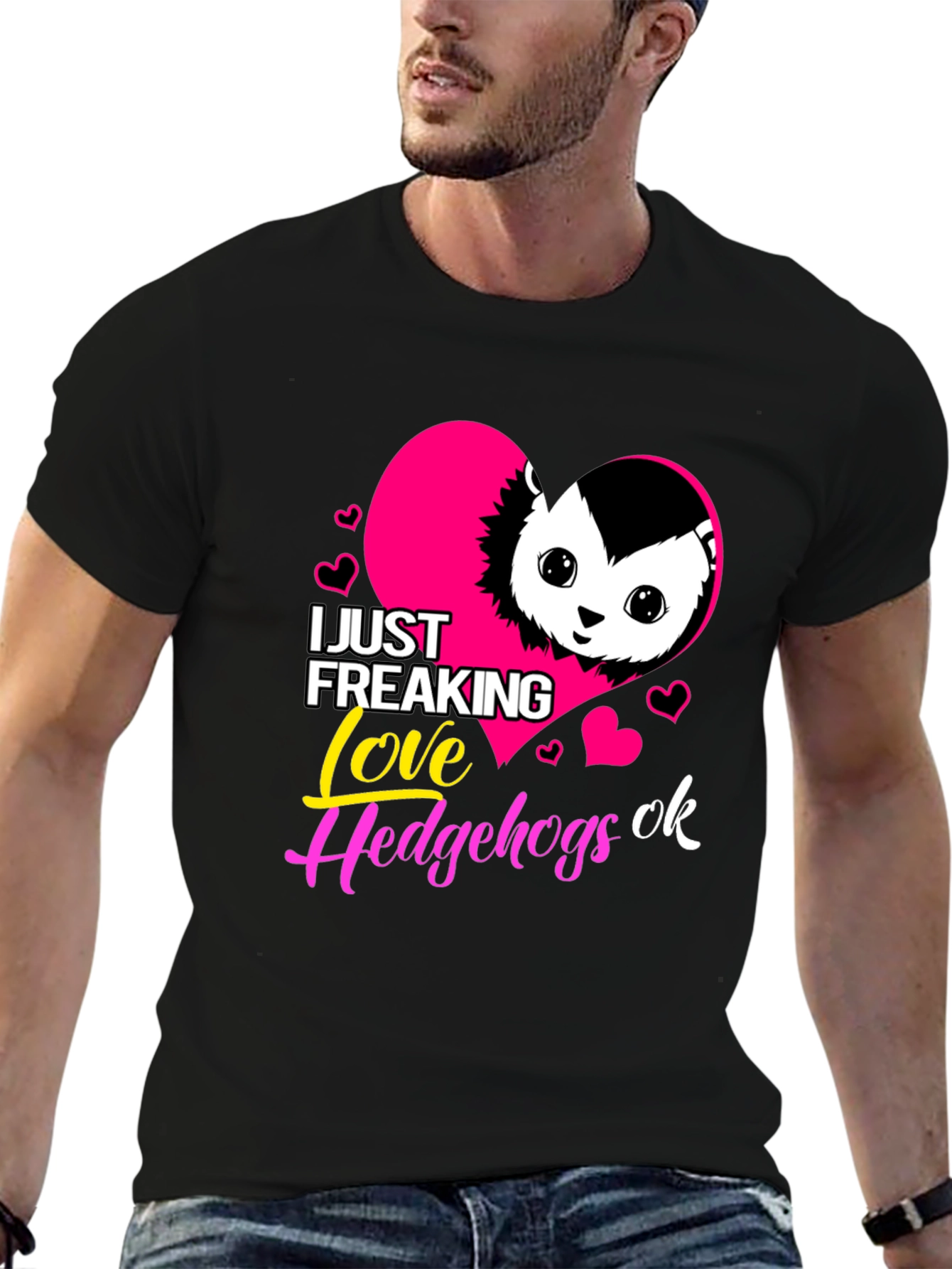 I Love Hedgehogs Graphic Tee