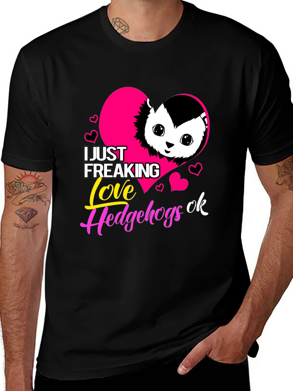 I Love Hedgehogs Graphic Tee