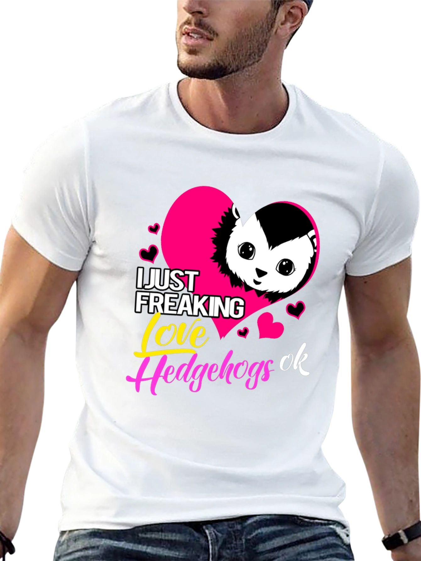 I Love Hedgehogs Graphic Tee