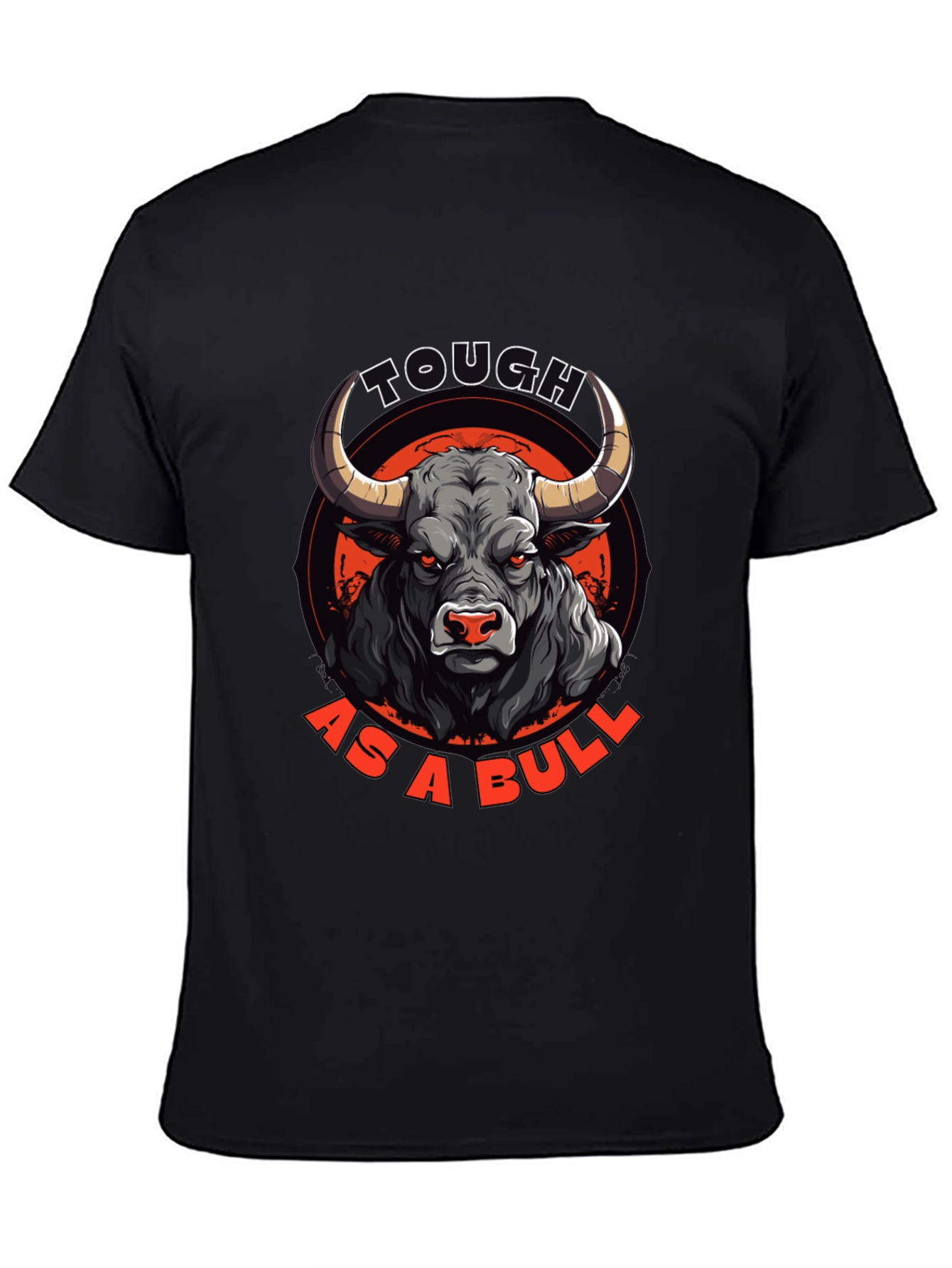 Tough as a Bull Graphic Tee - Mens Black T-Shirt