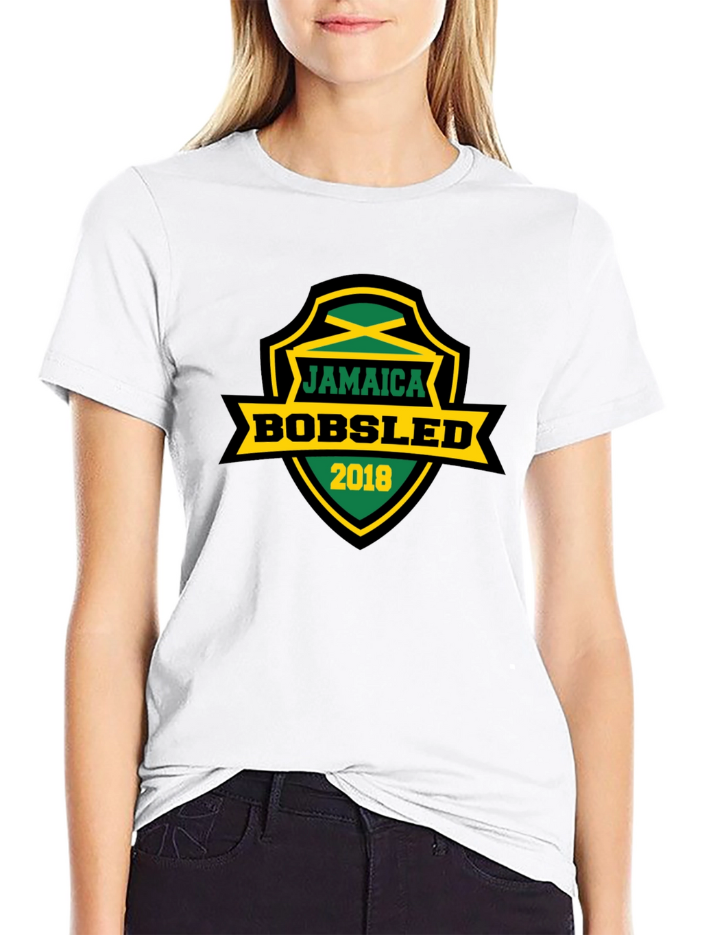 Jamaica Bobsled 2018 Graphic Tee - Black