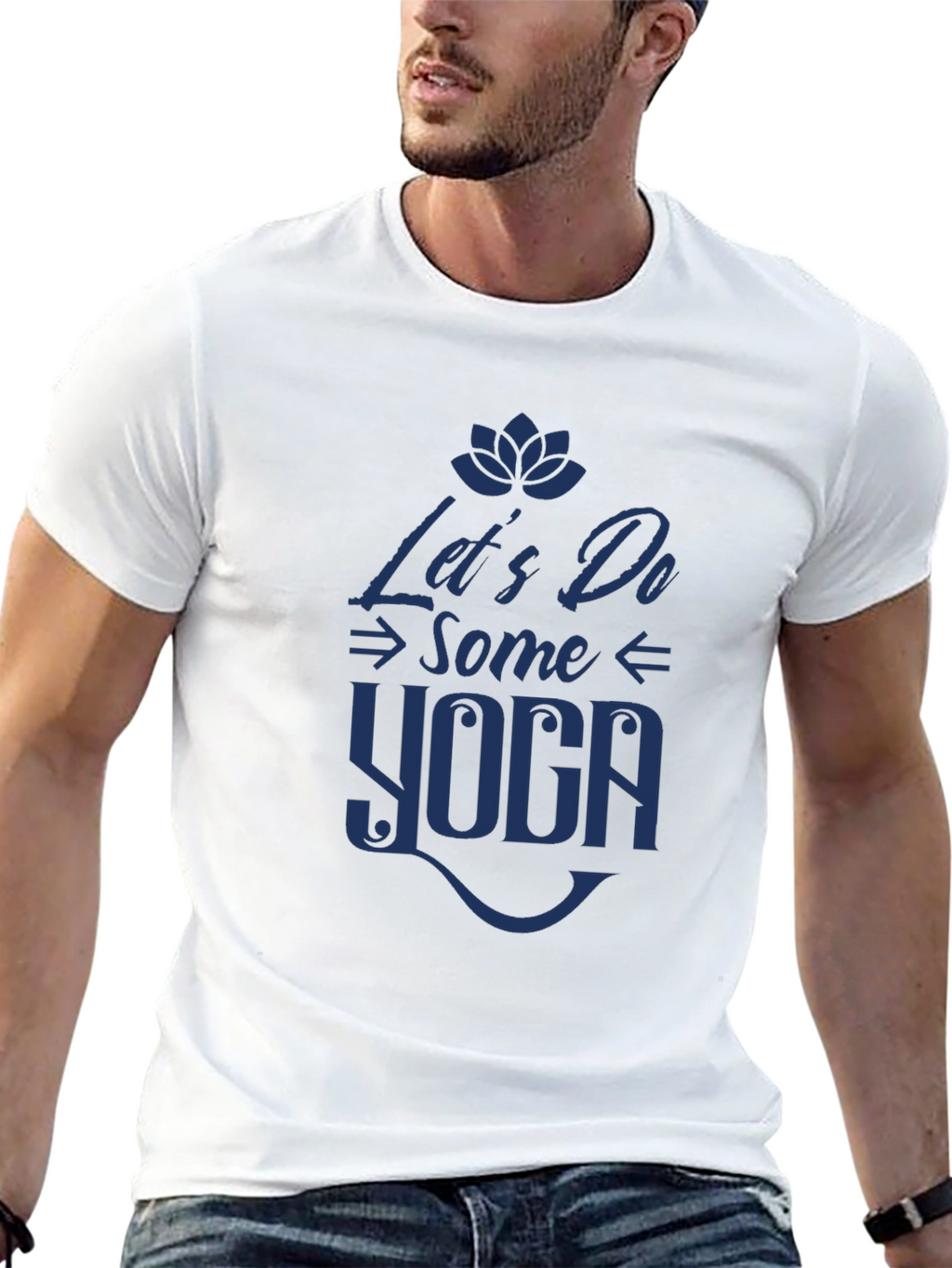 Lets Do Some Yoga Graphic Tee - Black