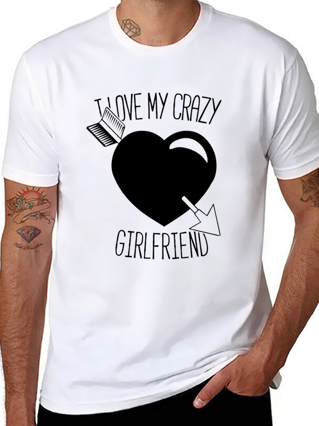 I Love My Crazy Girlfriend T-Shirt