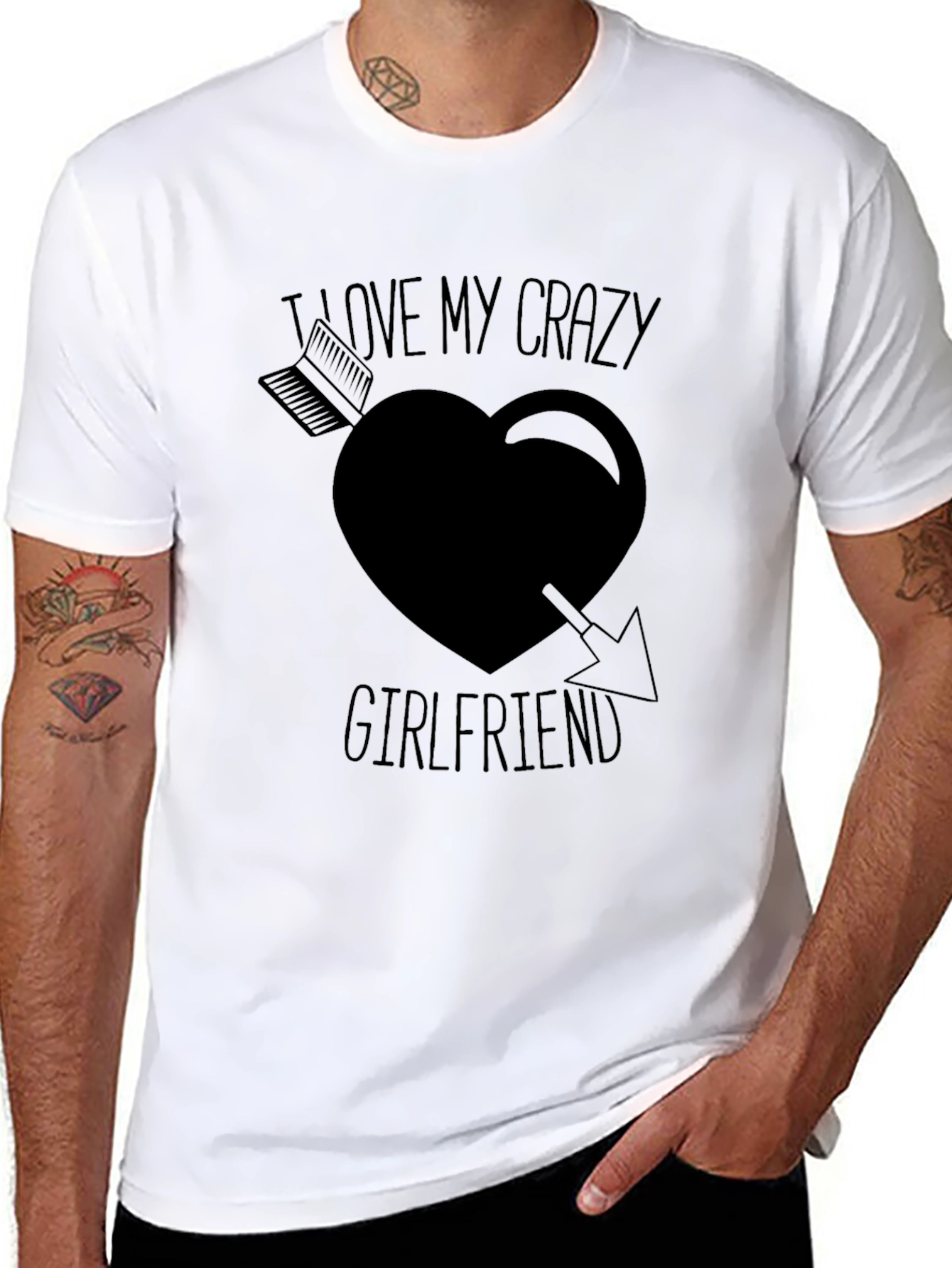 I Love My Crazy Girlfriend T-Shirt