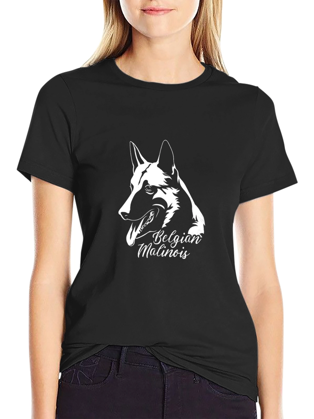 Belgian Malinois Dog T-Shirt - Black