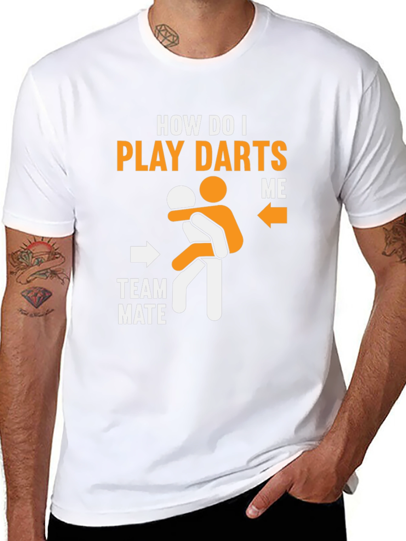 Funny Dart T-Shirt - How Do I Play Darts?