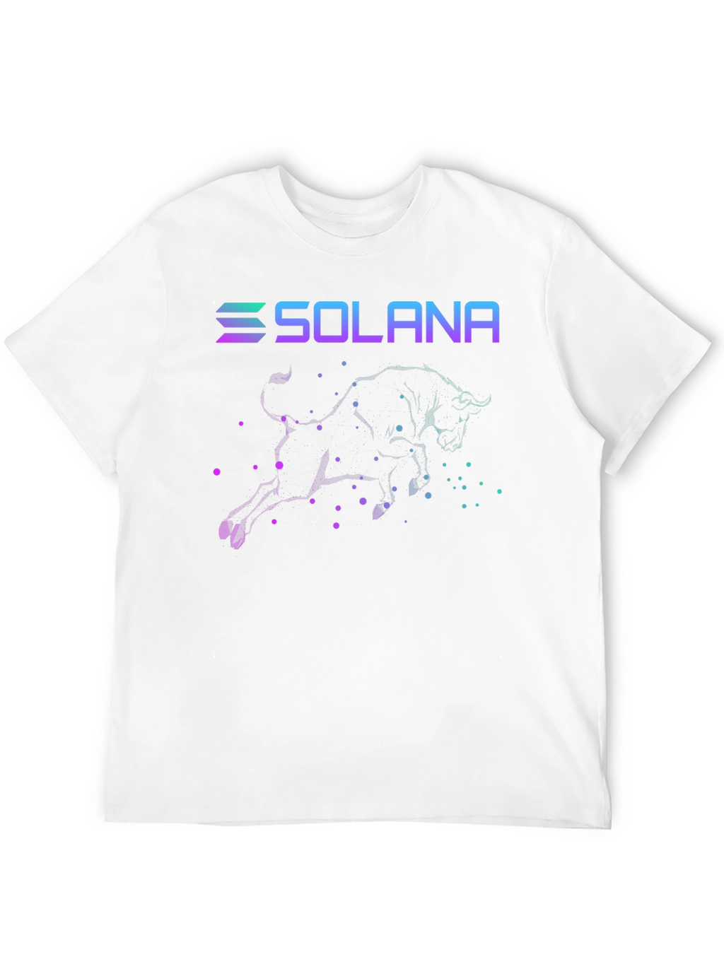 Solana Bull T-Shirt Crypto Black Tee