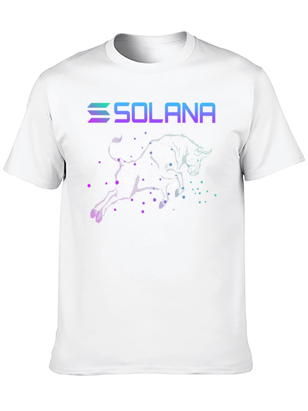Solana Bull T-Shirt Crypto Black Tee