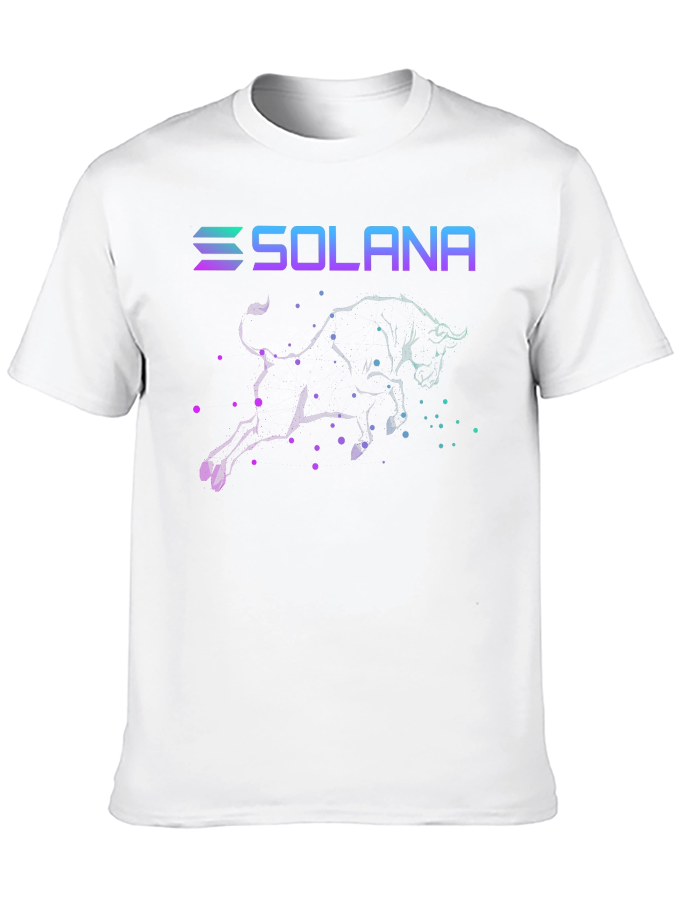 Solana Bull T-Shirt Crypto Black Tee