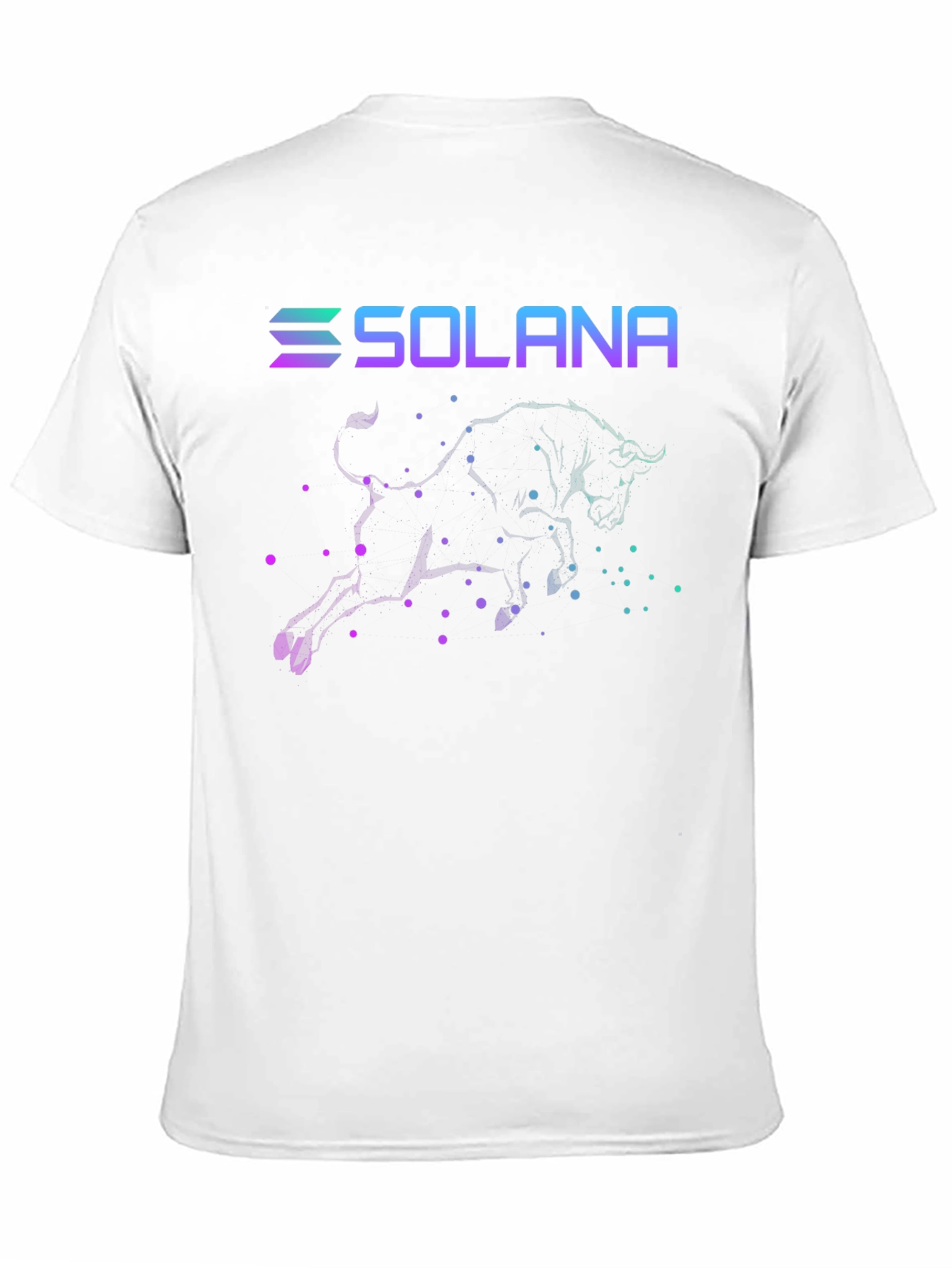Solana Bull T-Shirt Crypto Black Tee