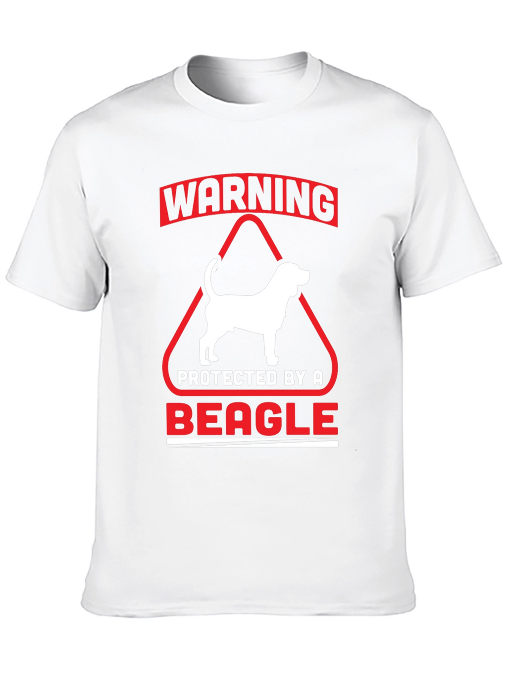 Warning Protected by a Beagle T-Shirt