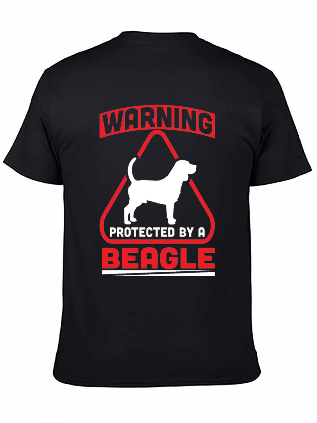 Warning Protected by a Beagle T-Shirt