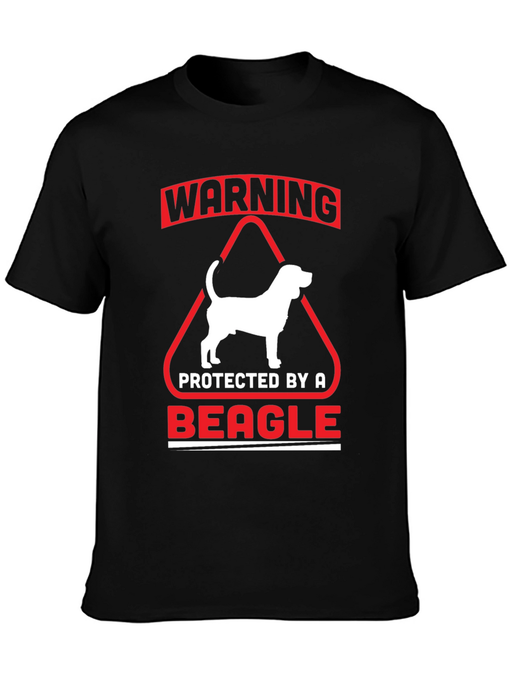 Warning Protected by a Beagle T-Shirt