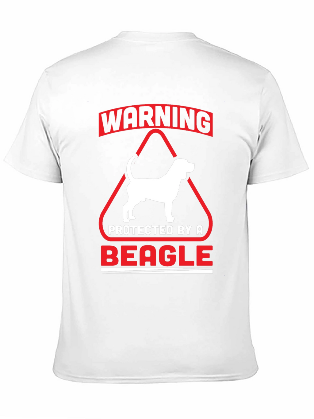 Warning Protected by a Beagle T-Shirt