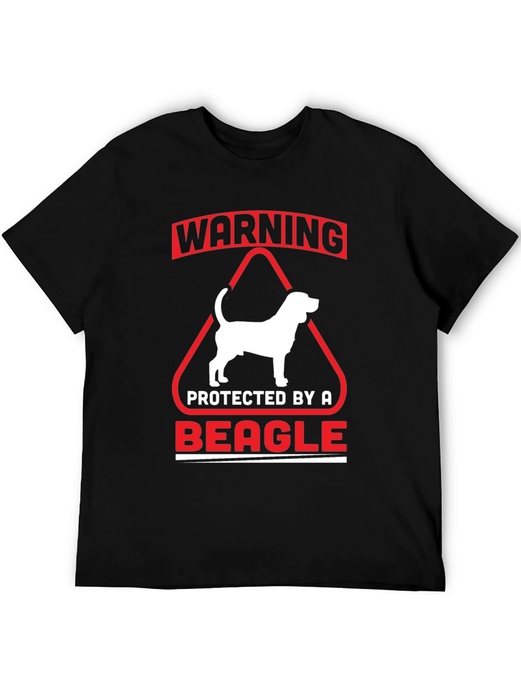 Warning Protected by a Beagle T-Shirt