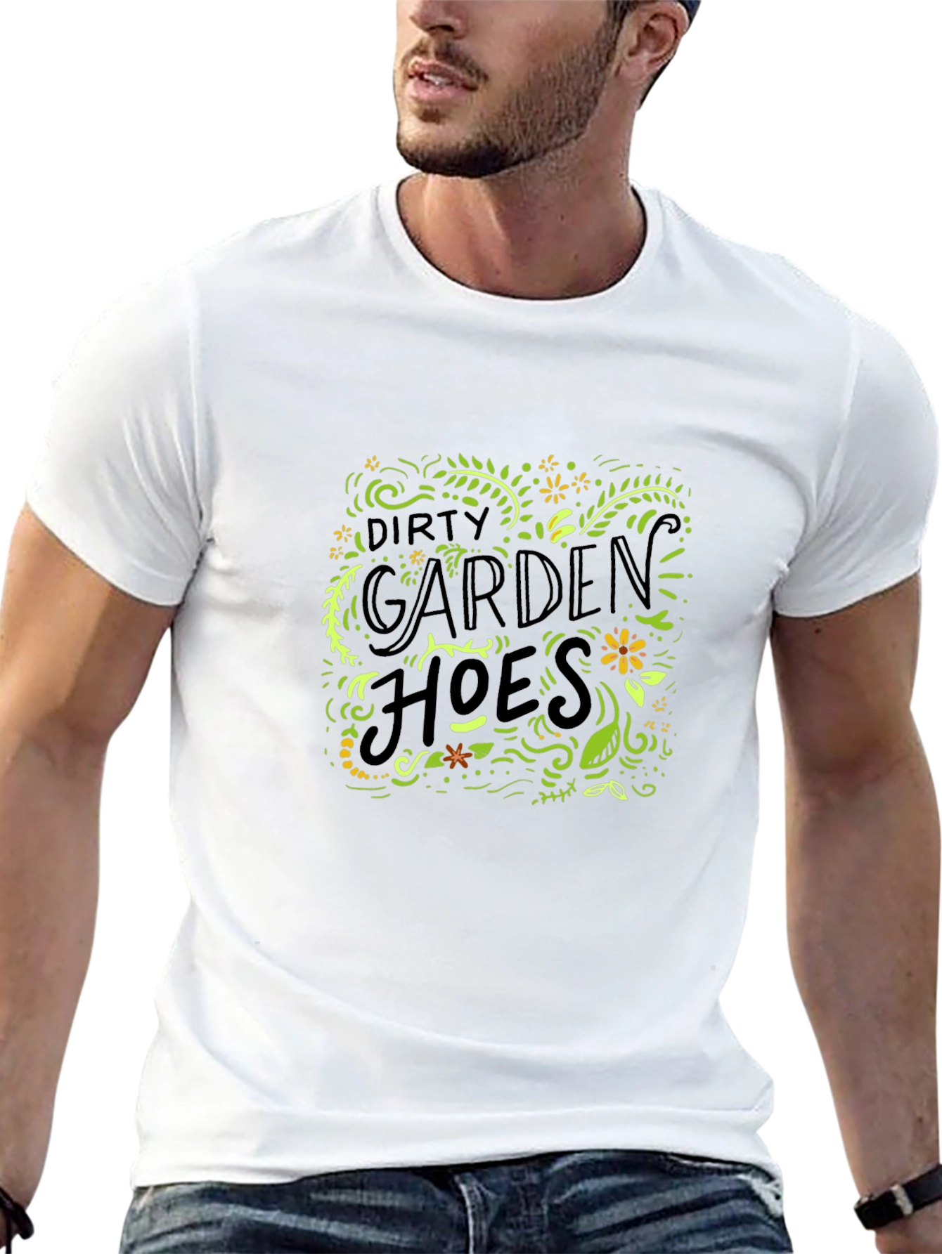 Dirty Garden Hoes Graphic Tee - Black Cotton T-Shirt