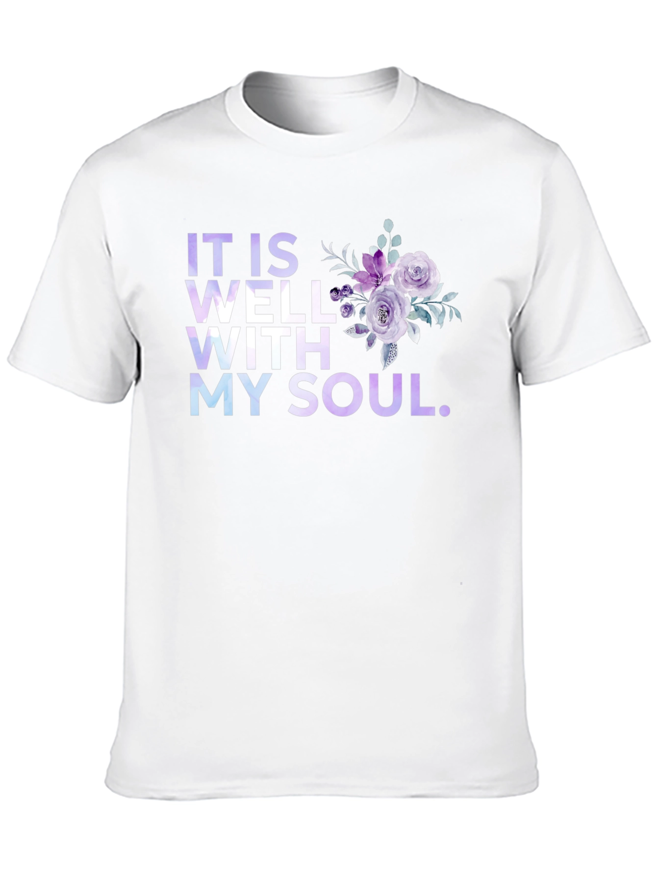 It Is Well With My Soul Floral T-Shirt