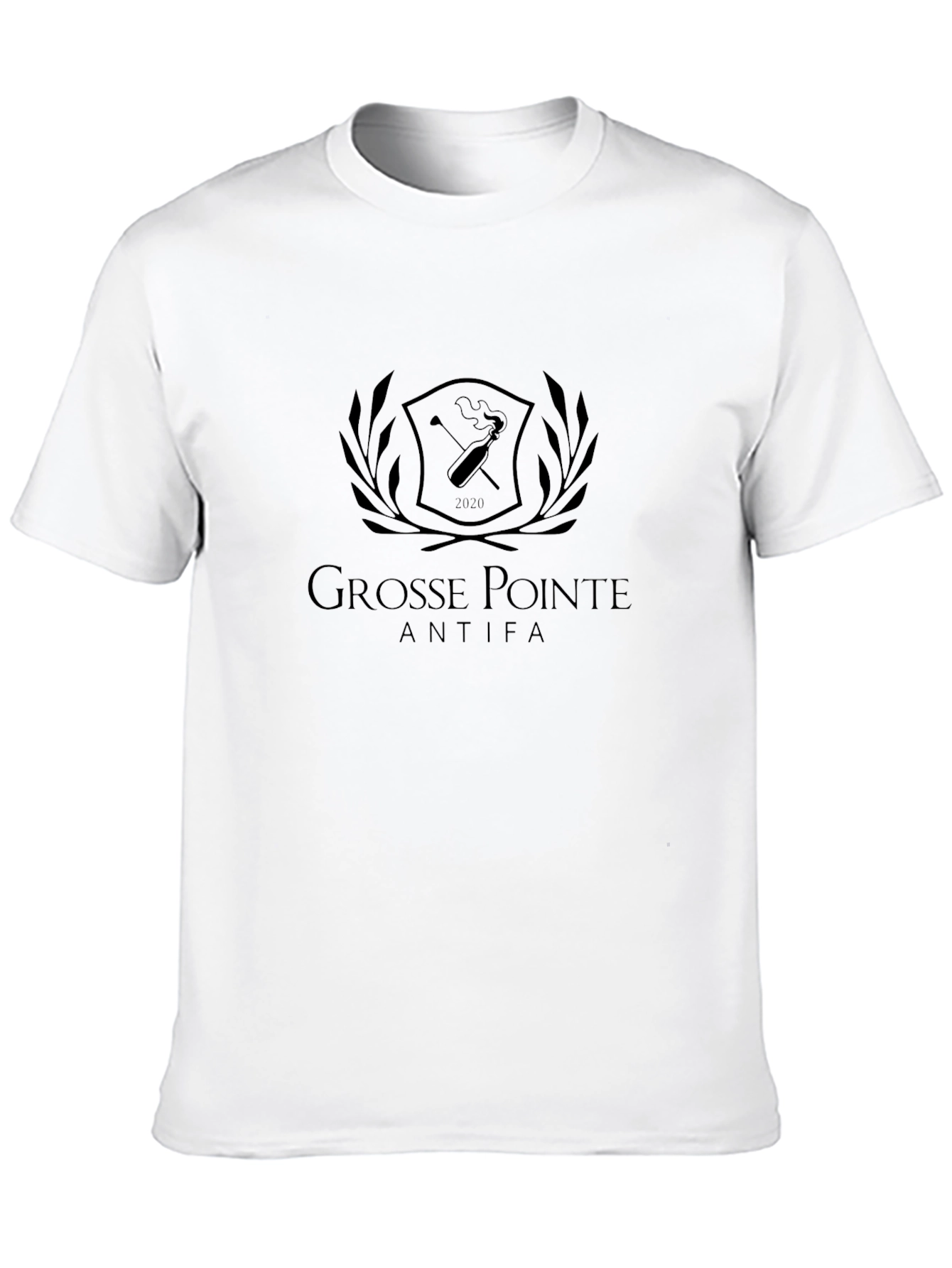 Grosse Pointe Antifa Black Graphic Tee