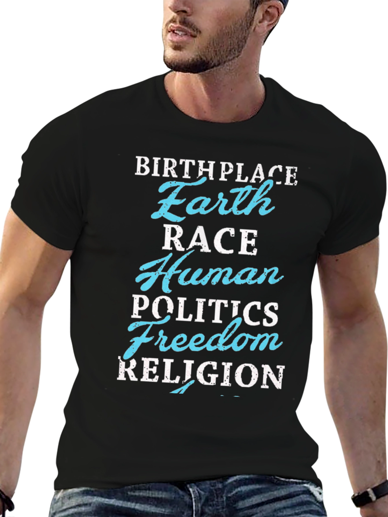 Earth Birthplace Graphic Tee - Human Race Unity T-Shirt
