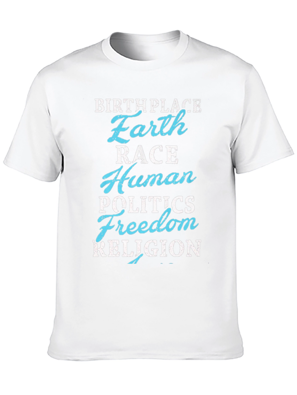 Earth Birthplace Graphic Tee - Human Race Unity T-Shirt