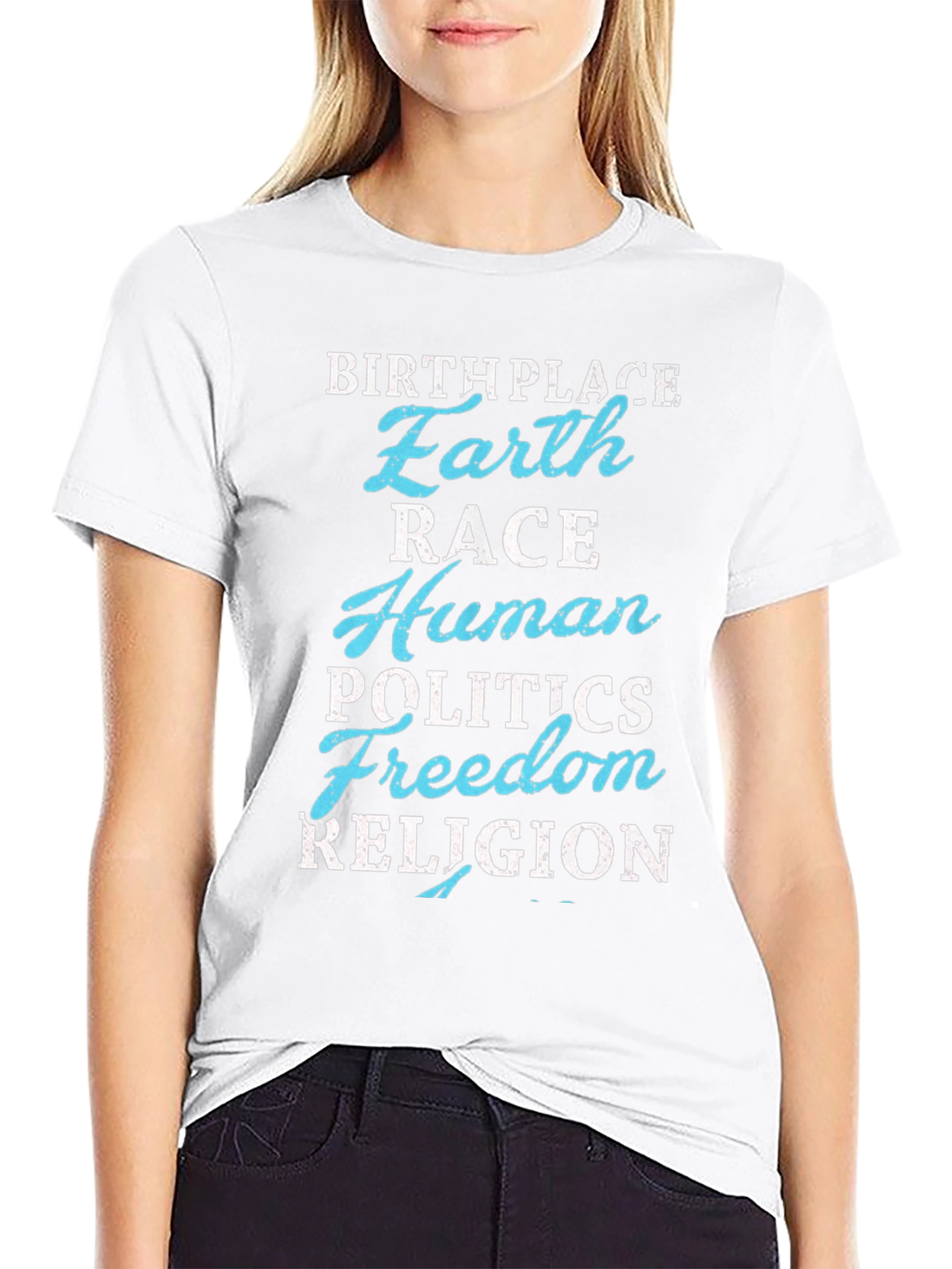 Earth Birthplace Graphic Tee - Human Race Unity T-Shirt
