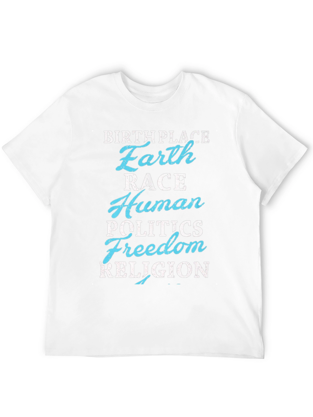 Earth Birthplace Graphic Tee - Human Race Unity T-Shirt