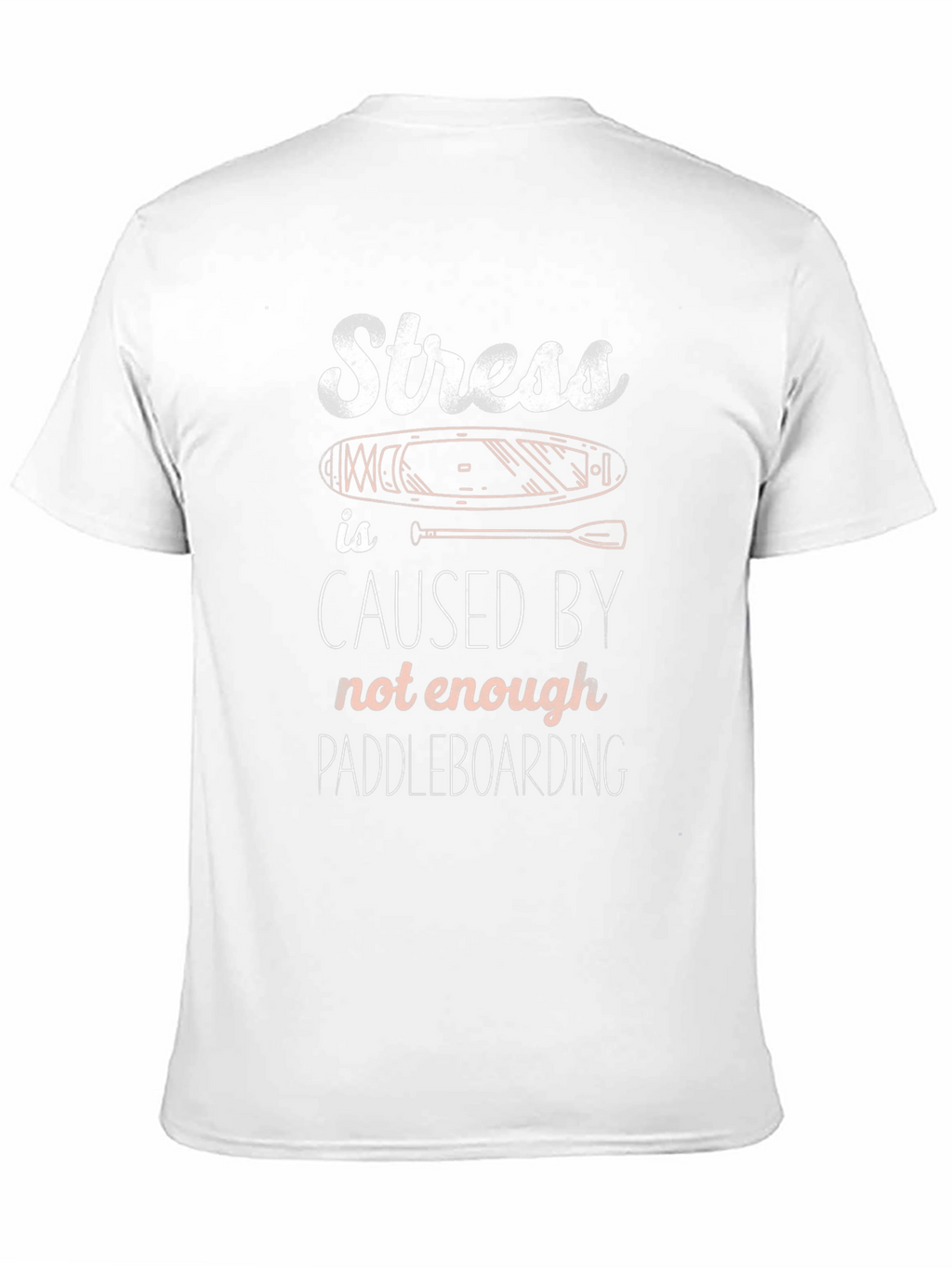 Stress Paddleboarding T-Shirt - Black Graphic Tee