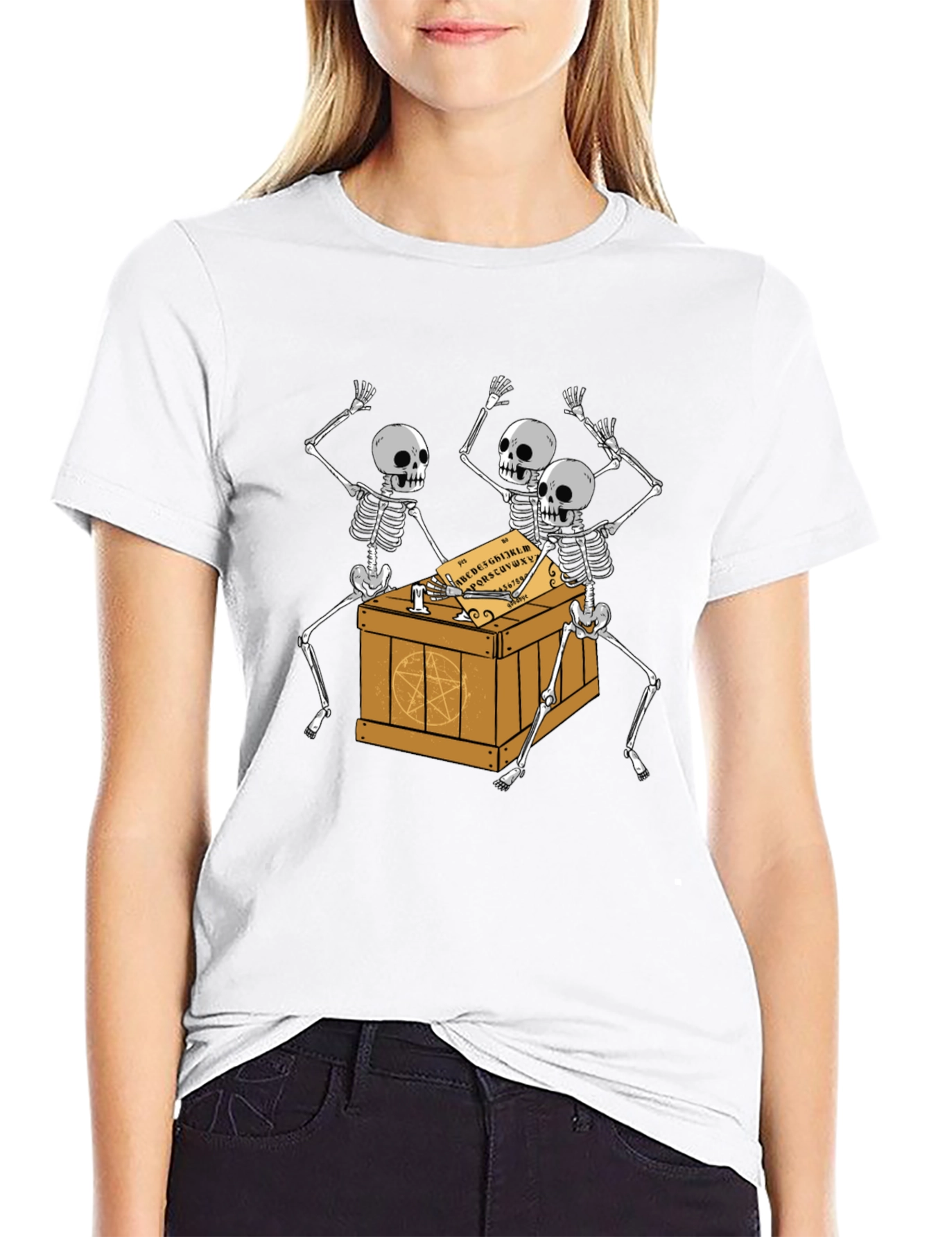 Skeleton Ouija Board T-Shirt