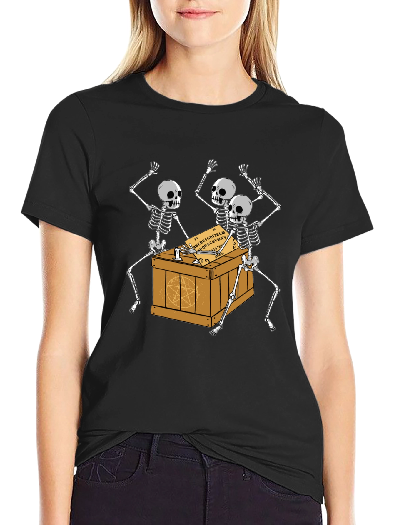 Skeleton Ouija Board T-Shirt