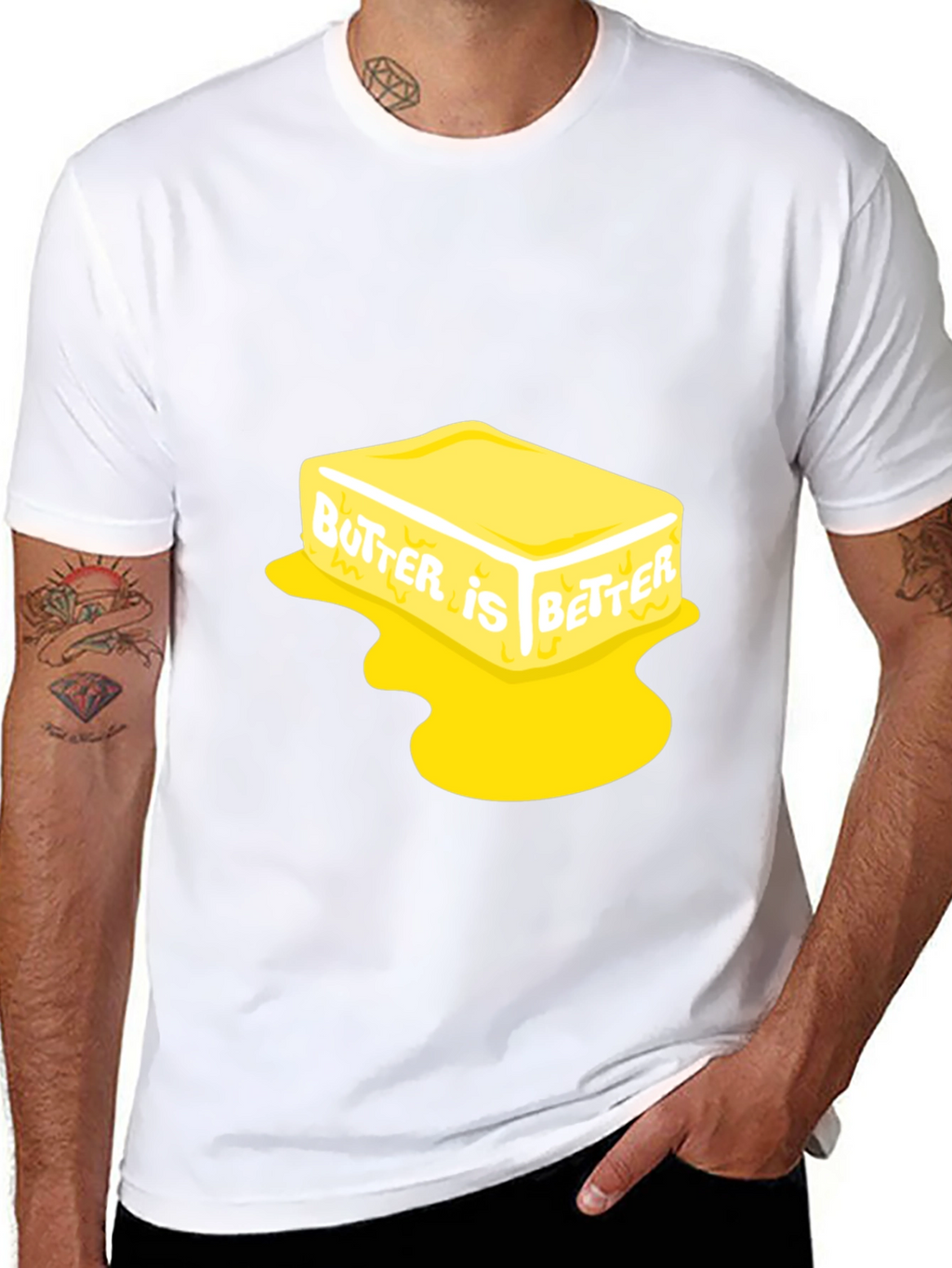 Butter is Better Black T-Shirt