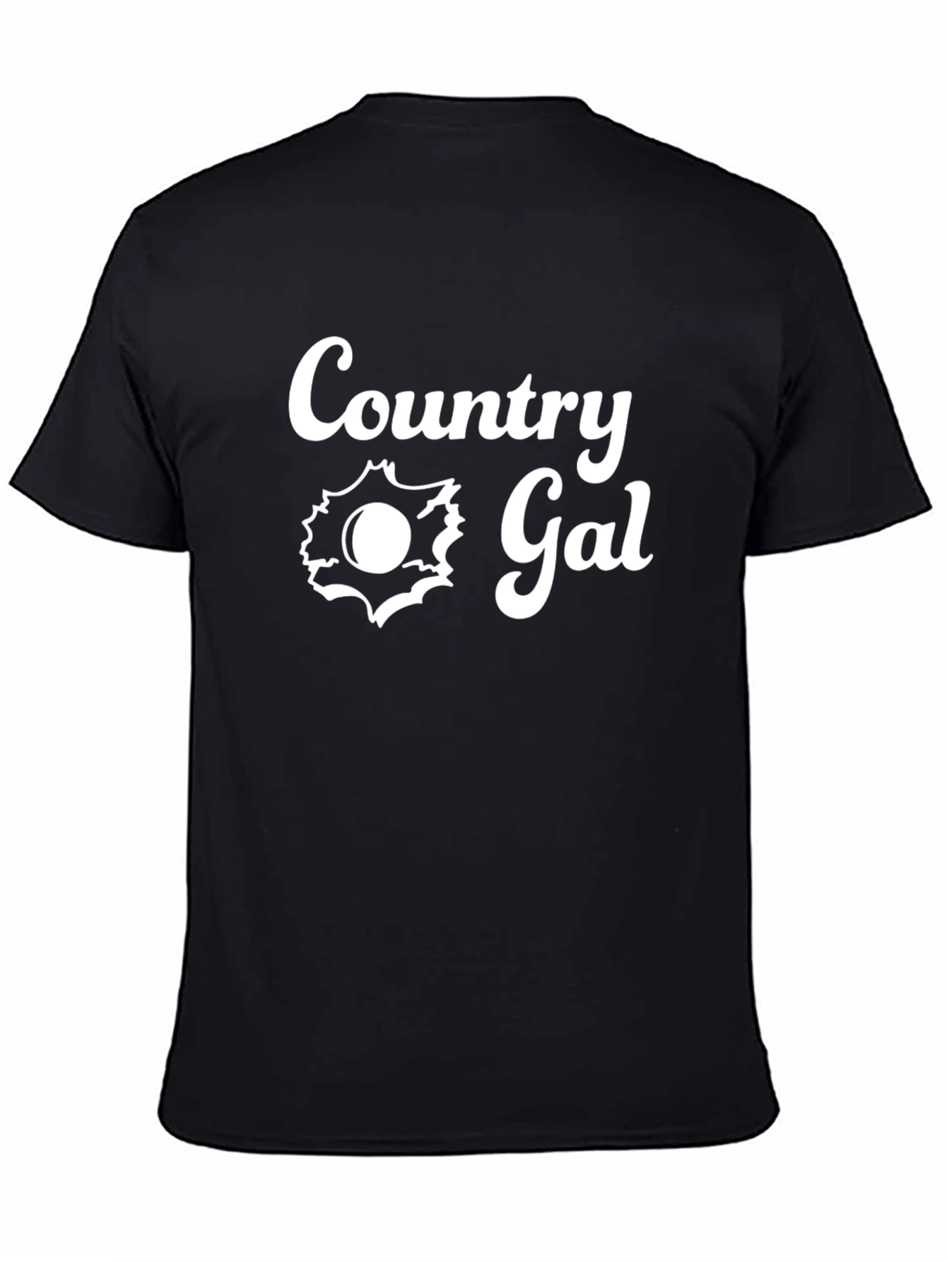 Country Gal T-Shirt - Black Tee with Graphic Print