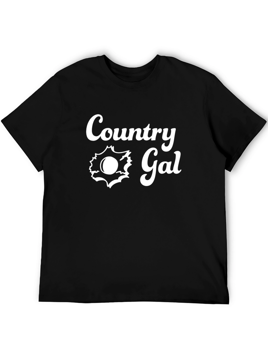 Country Gal T-Shirt - Black Tee with Graphic Print