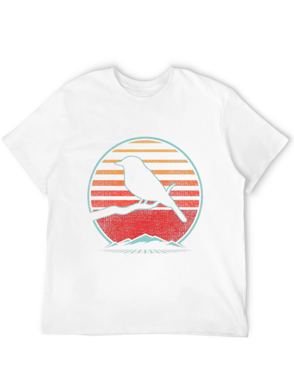 Retro Bird Silhouette Graphic Tee