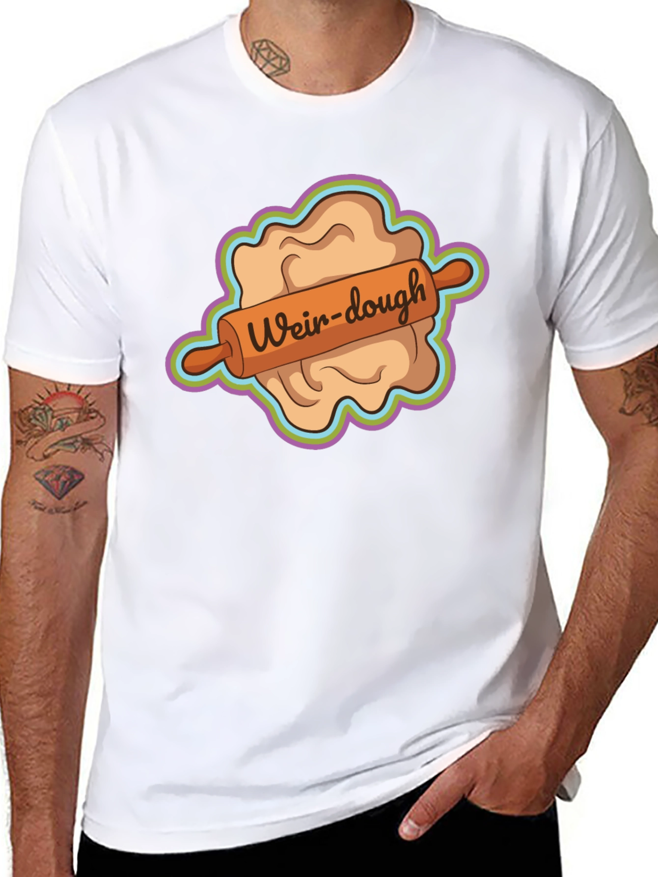 Weir-dough Graphic Tee - Novelty Dough Rolling Humor