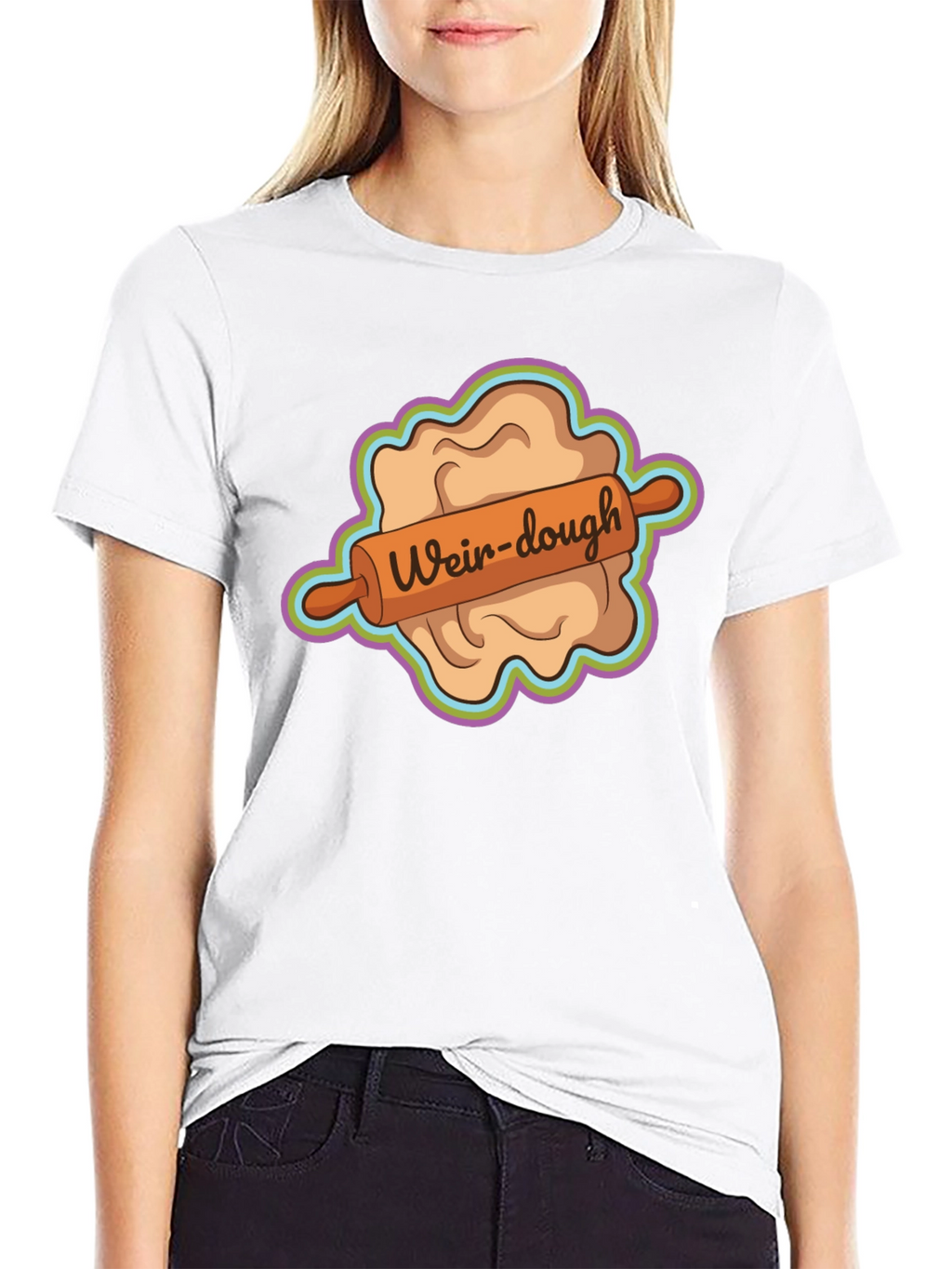 Weir-dough Graphic Tee - Novelty Dough Rolling Humor