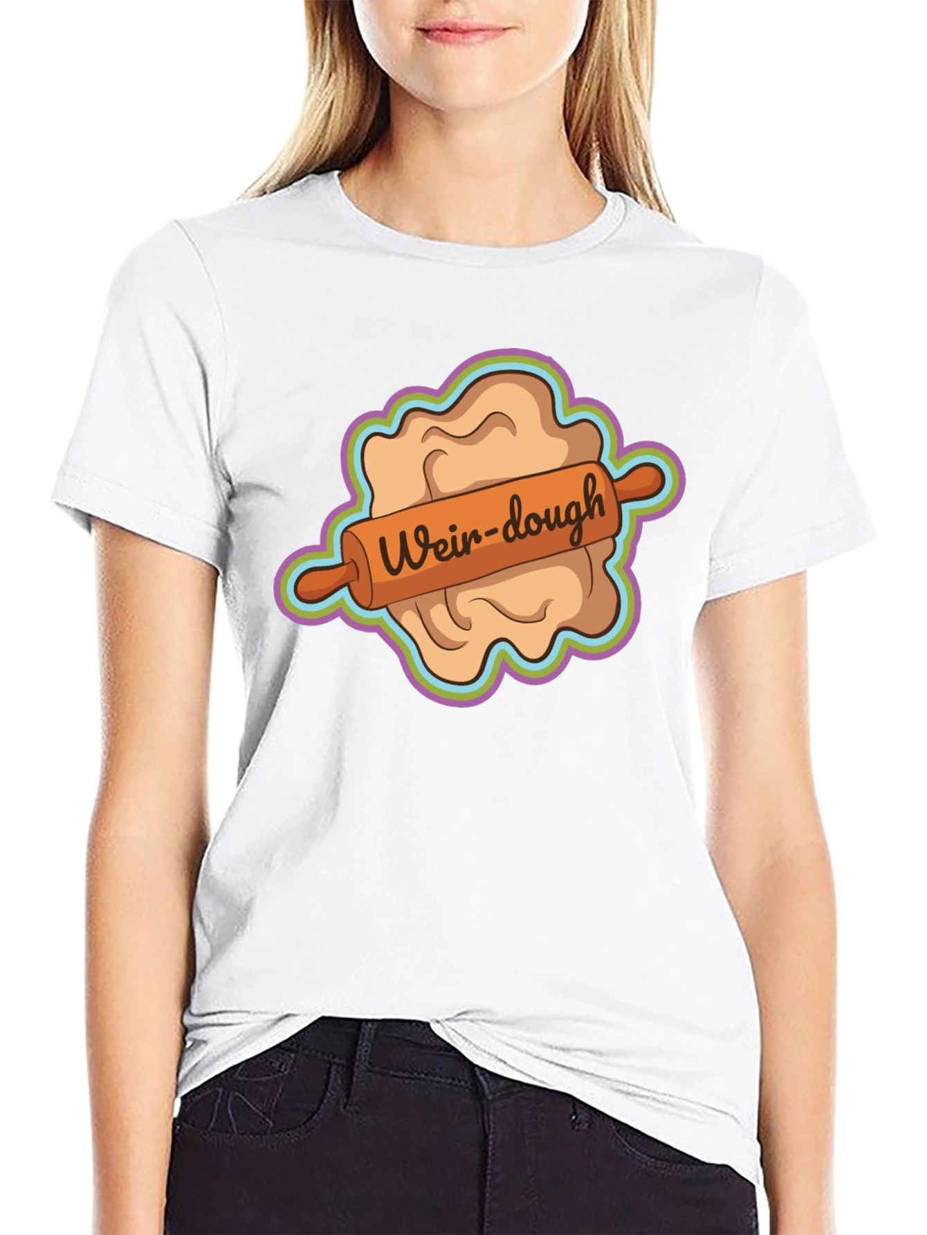 Weir-dough Graphic Tee - Novelty Dough Rolling Humor
