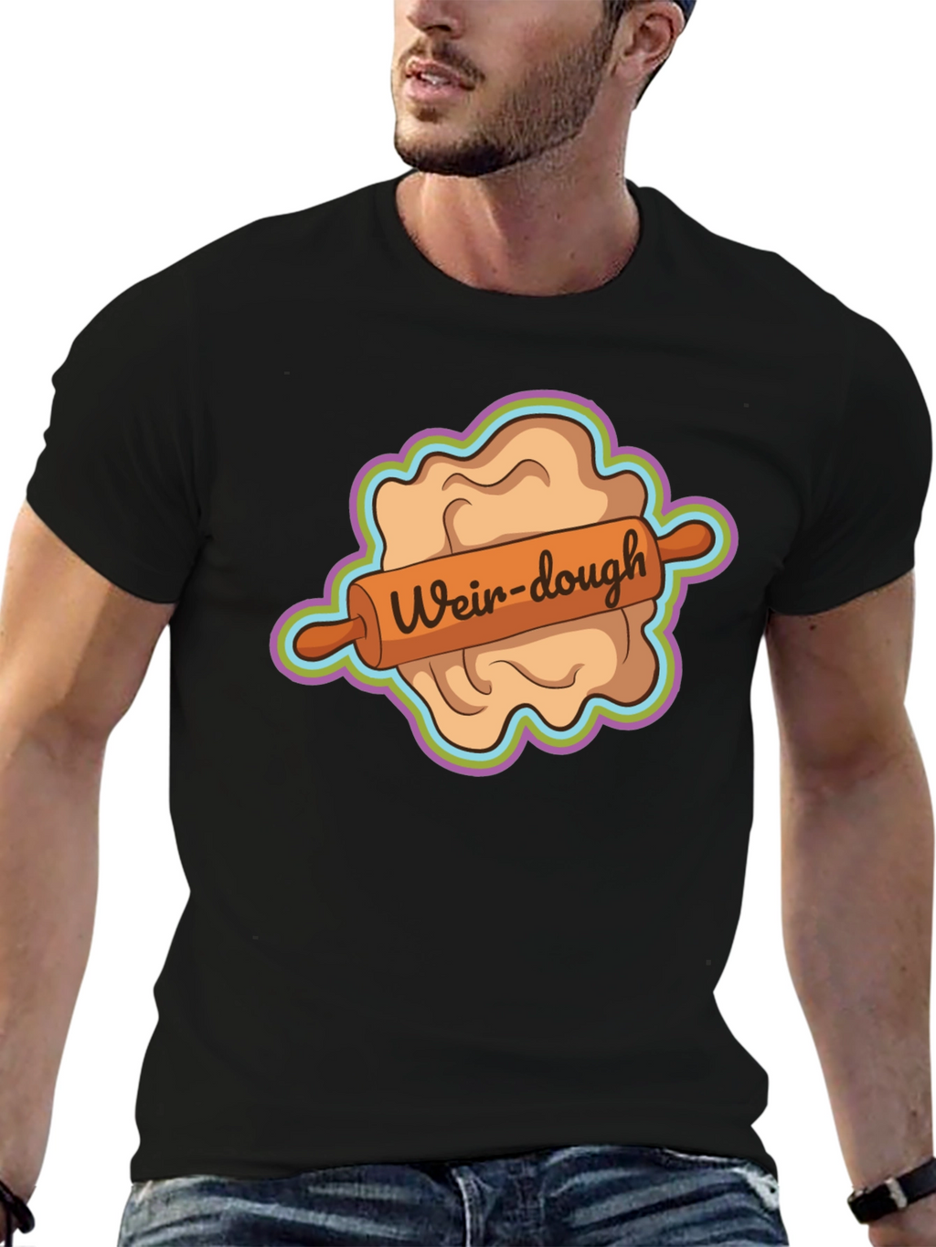Weir-dough Graphic Tee - Novelty Dough Rolling Humor