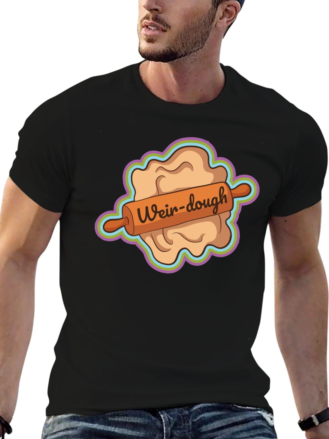 Weir-dough Graphic Tee - Novelty Dough Rolling Humor